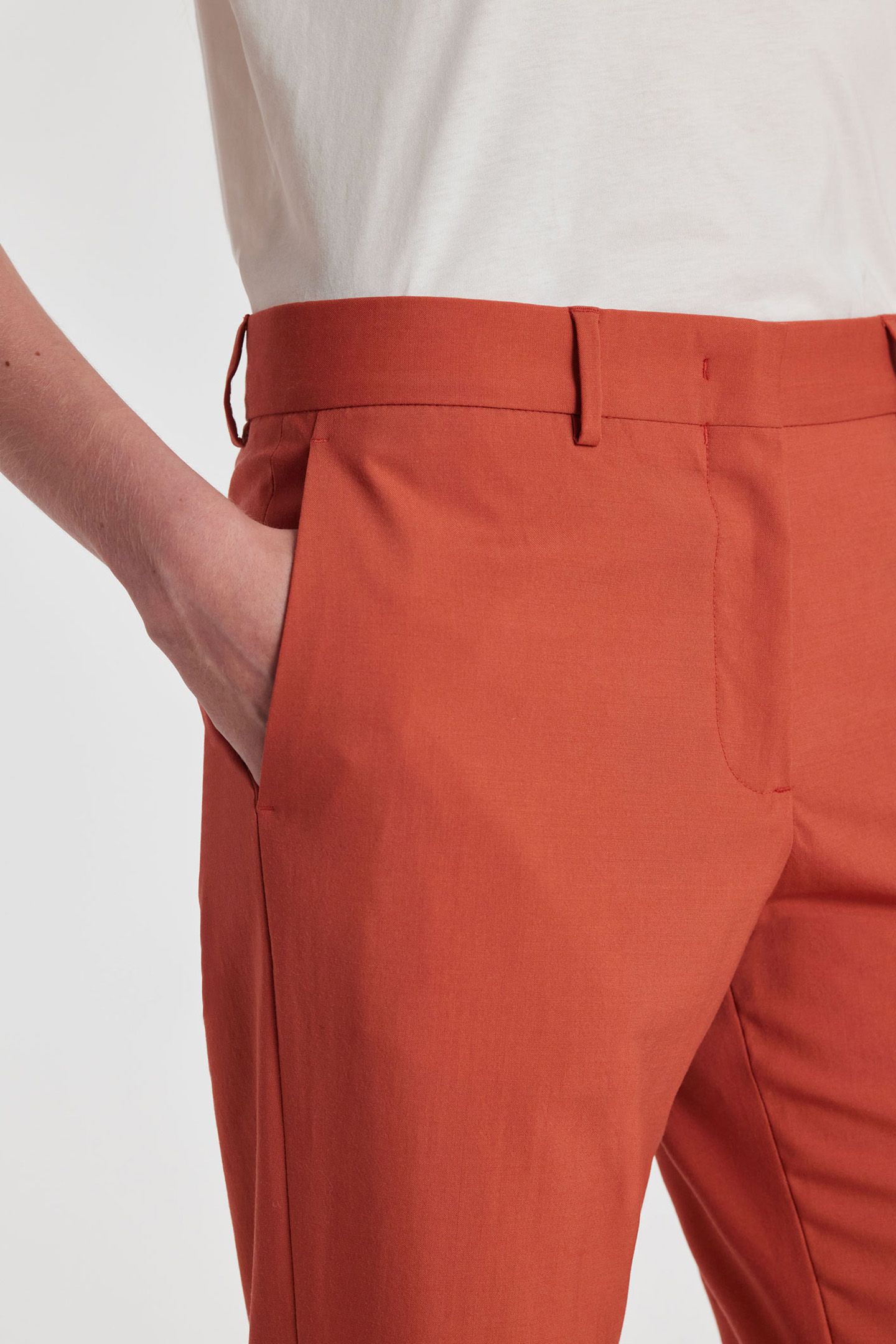 WOMENS TROUSERS CORAL RED 5