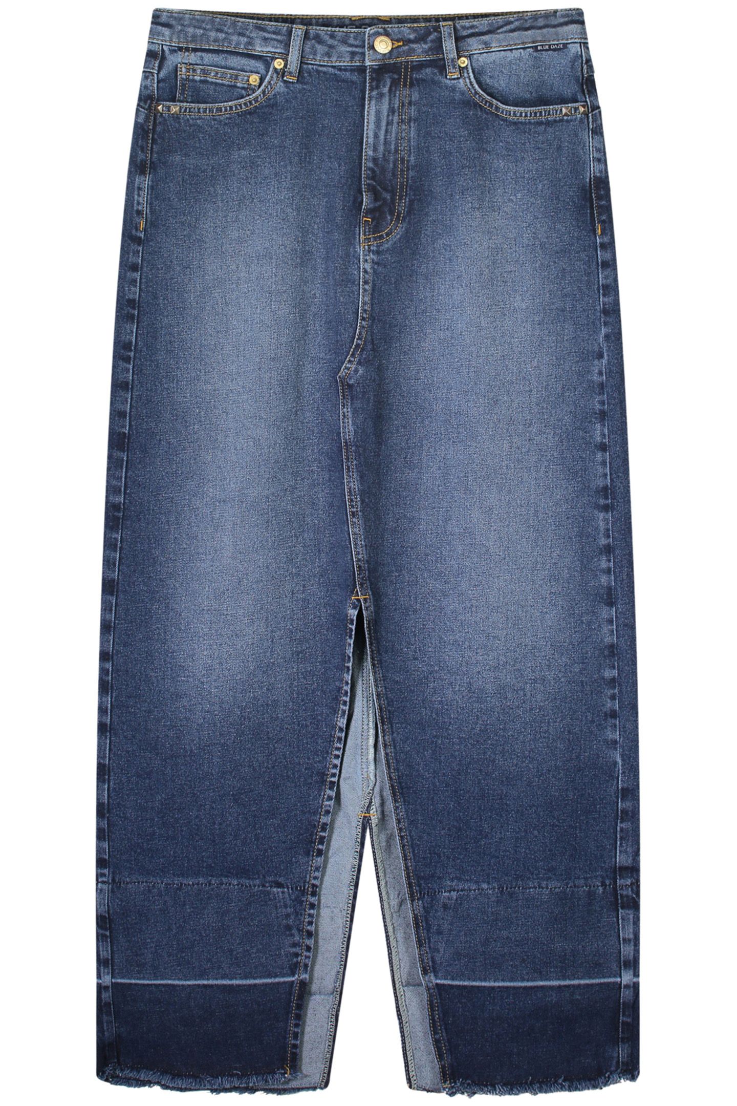 DENIM SKIRT COTTON COMFORD DENIM DENIM 4