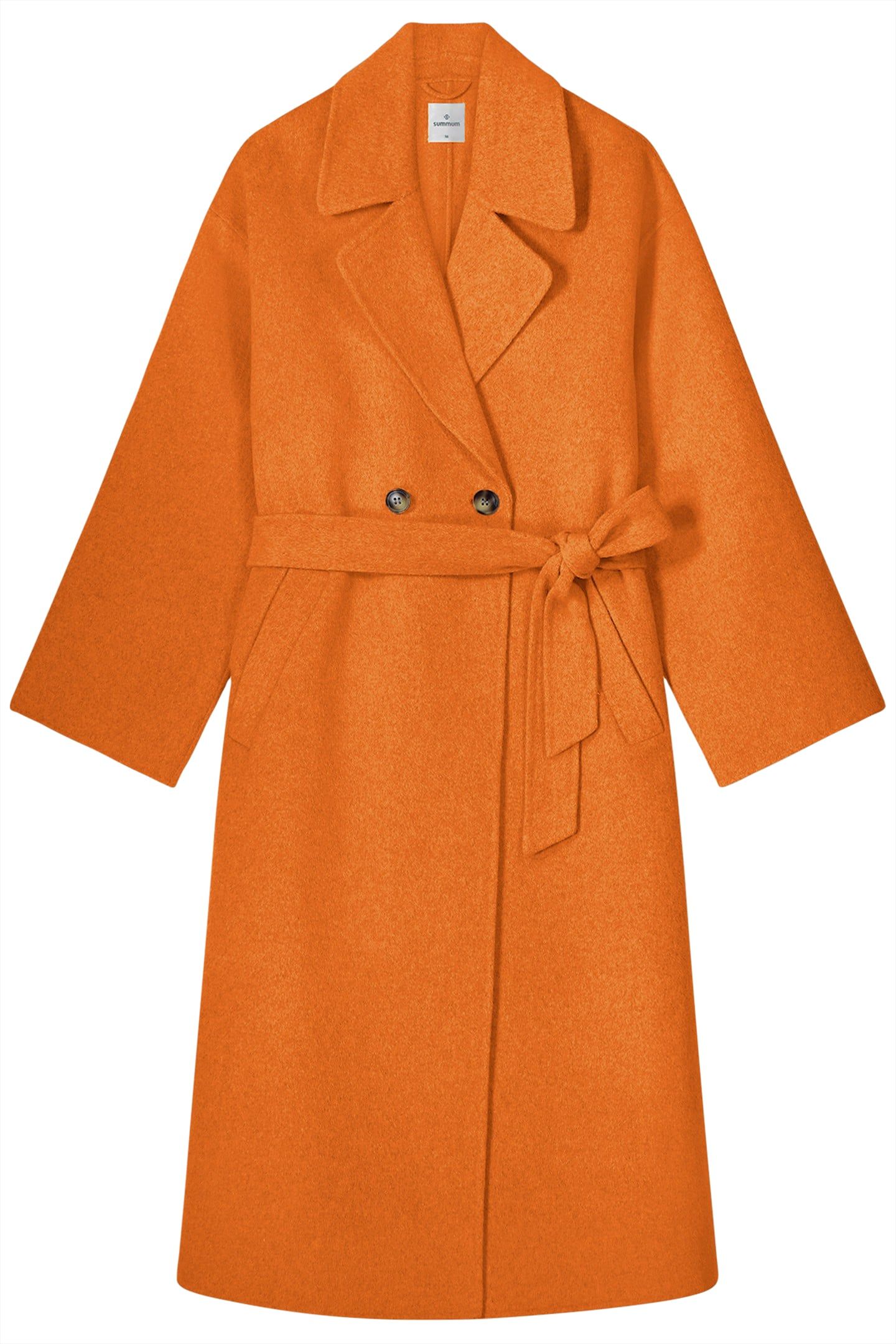 LONG COAT WOOL CLASSIC ORANGE 3