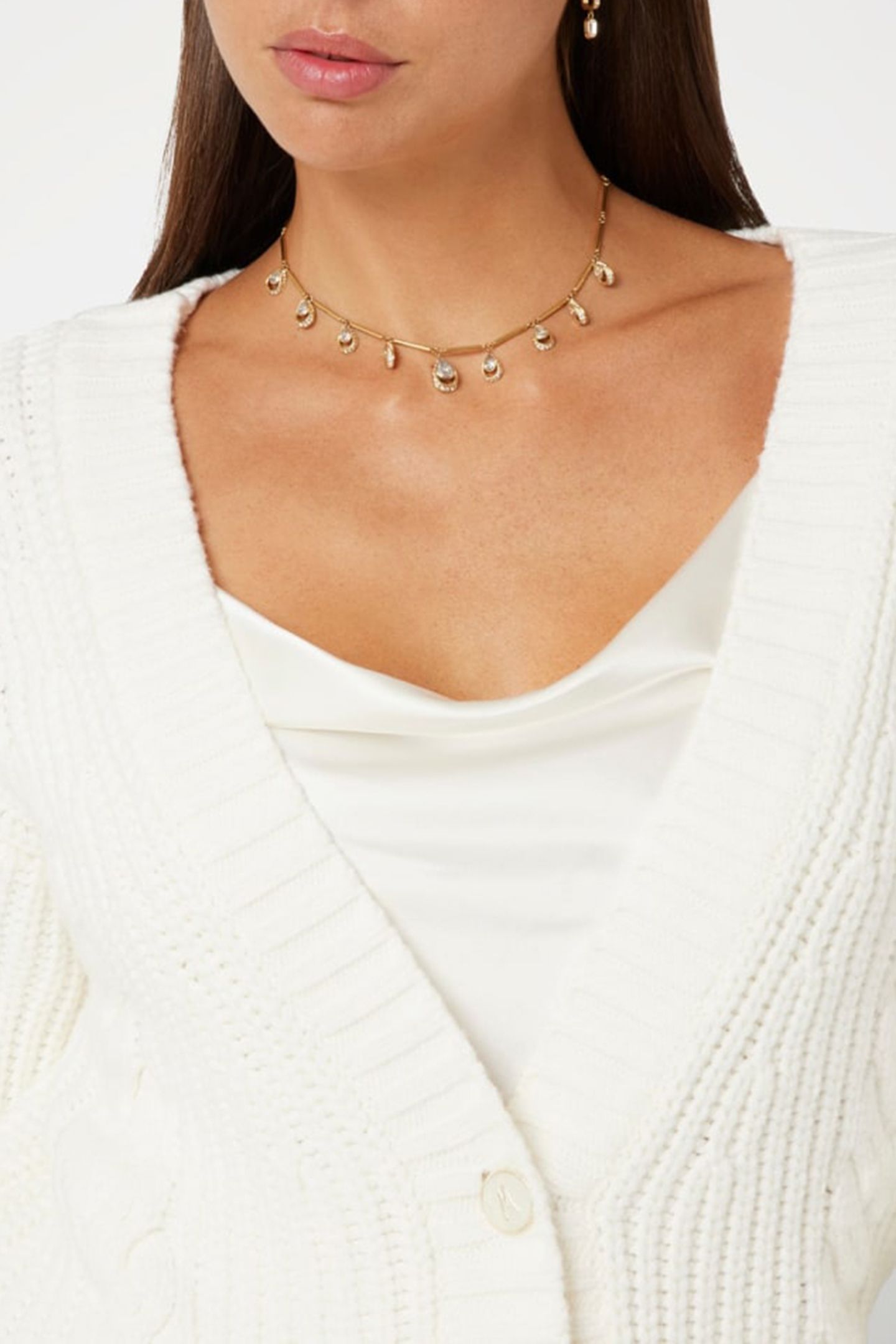MARCIANO BY GUESS CHO OVER CARDI SWTR PALE PEARL 5