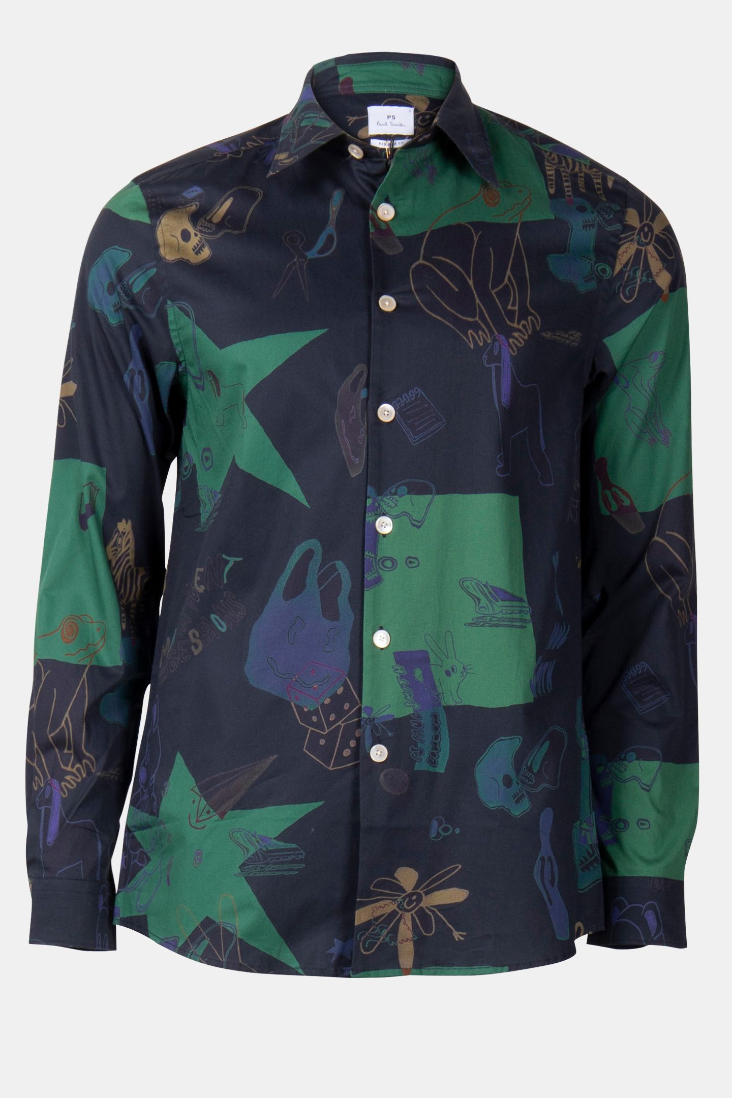 LS REGULAR FIT SHIRT VERY DARK NAVY 3