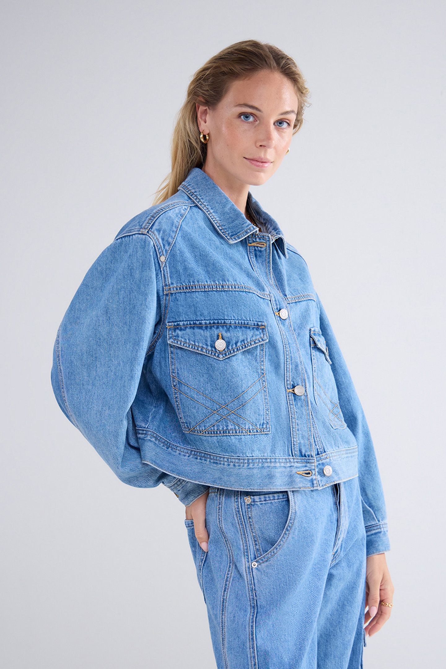 BOXY DENIM JACKET DENIM 3