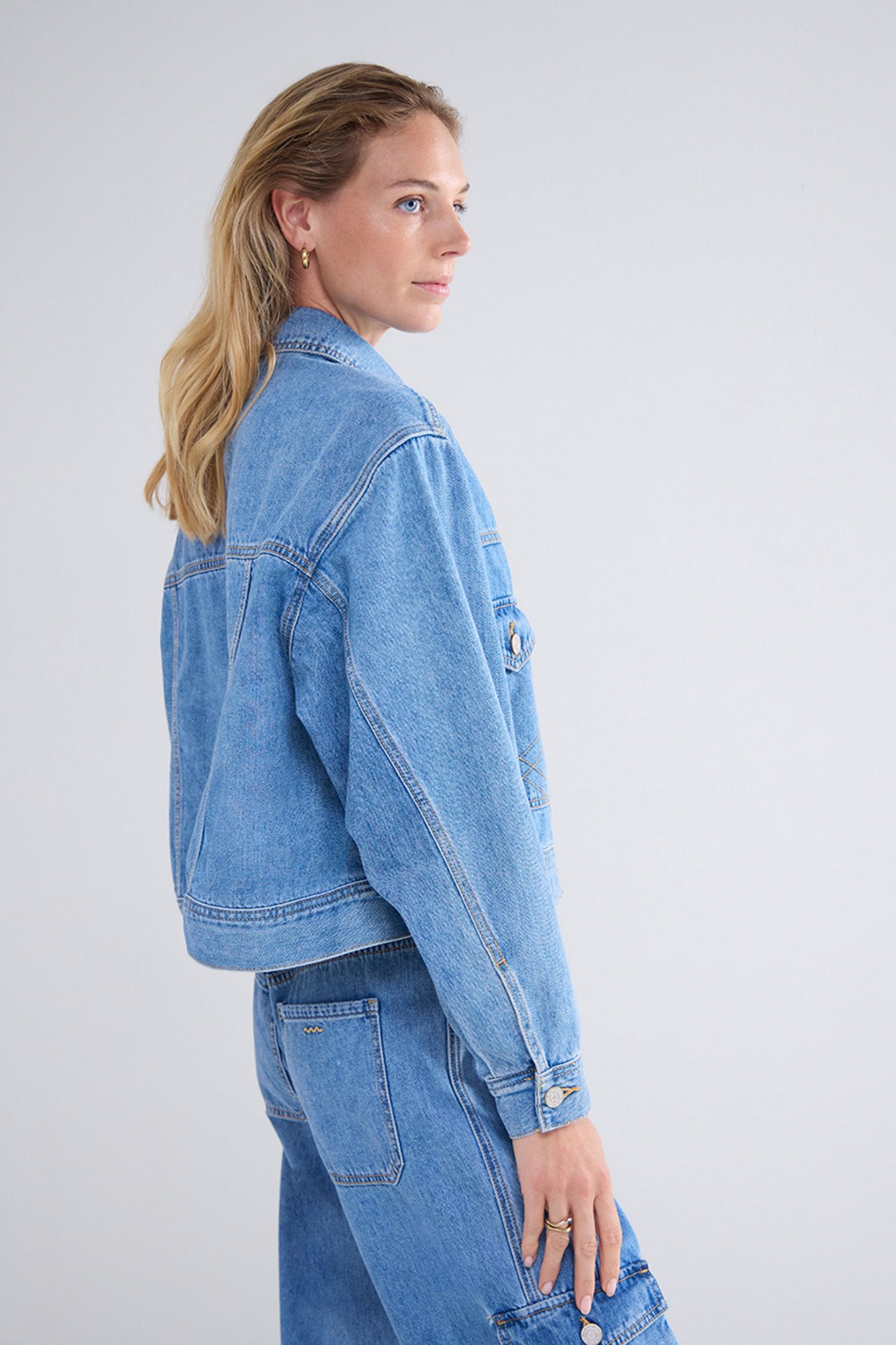 BOXY DENIM JACKET DENIM 4