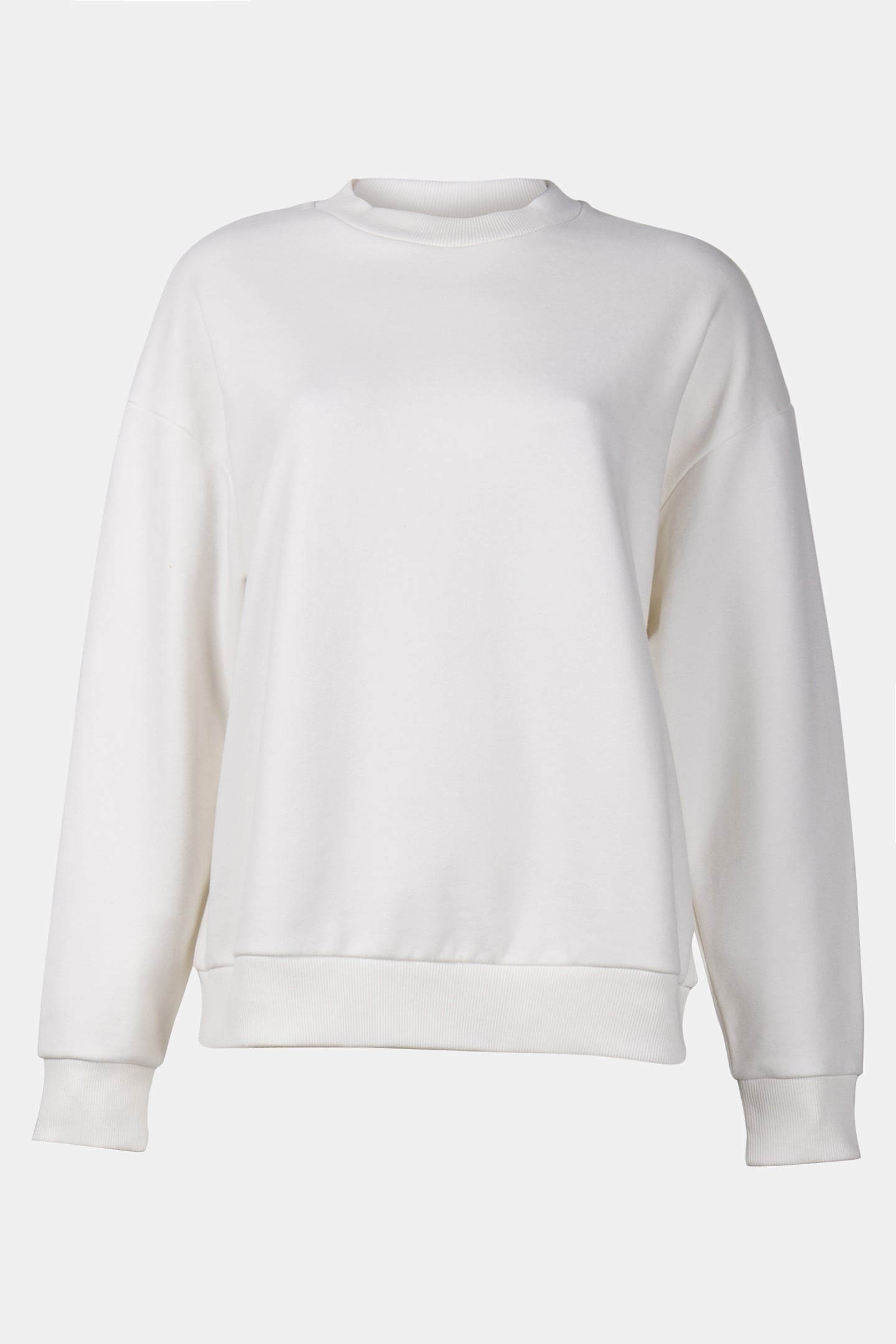 ORGANIC FELPA CREW PEARL WHITE 3