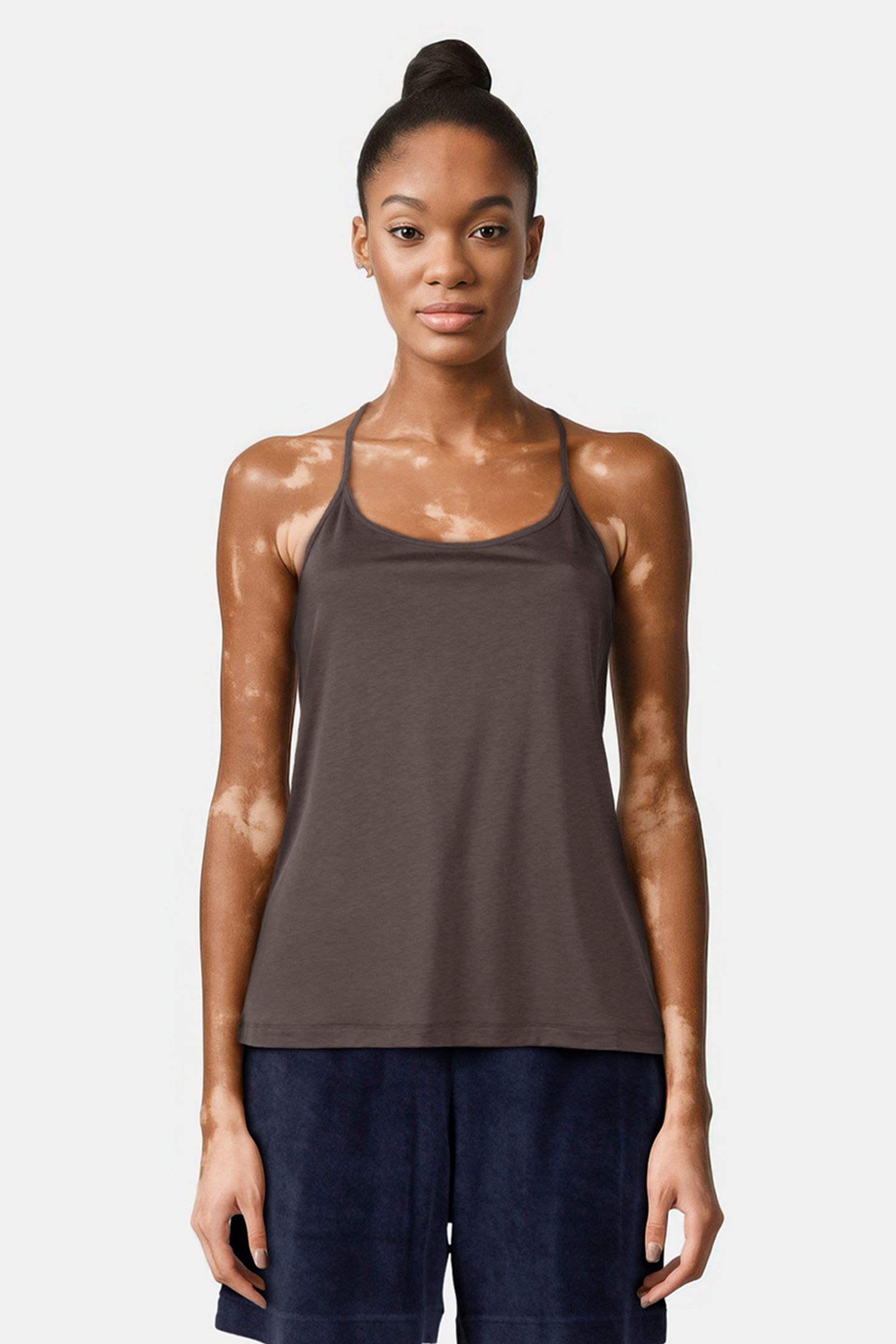 ANEMONE TOP DARK KHAKI 1