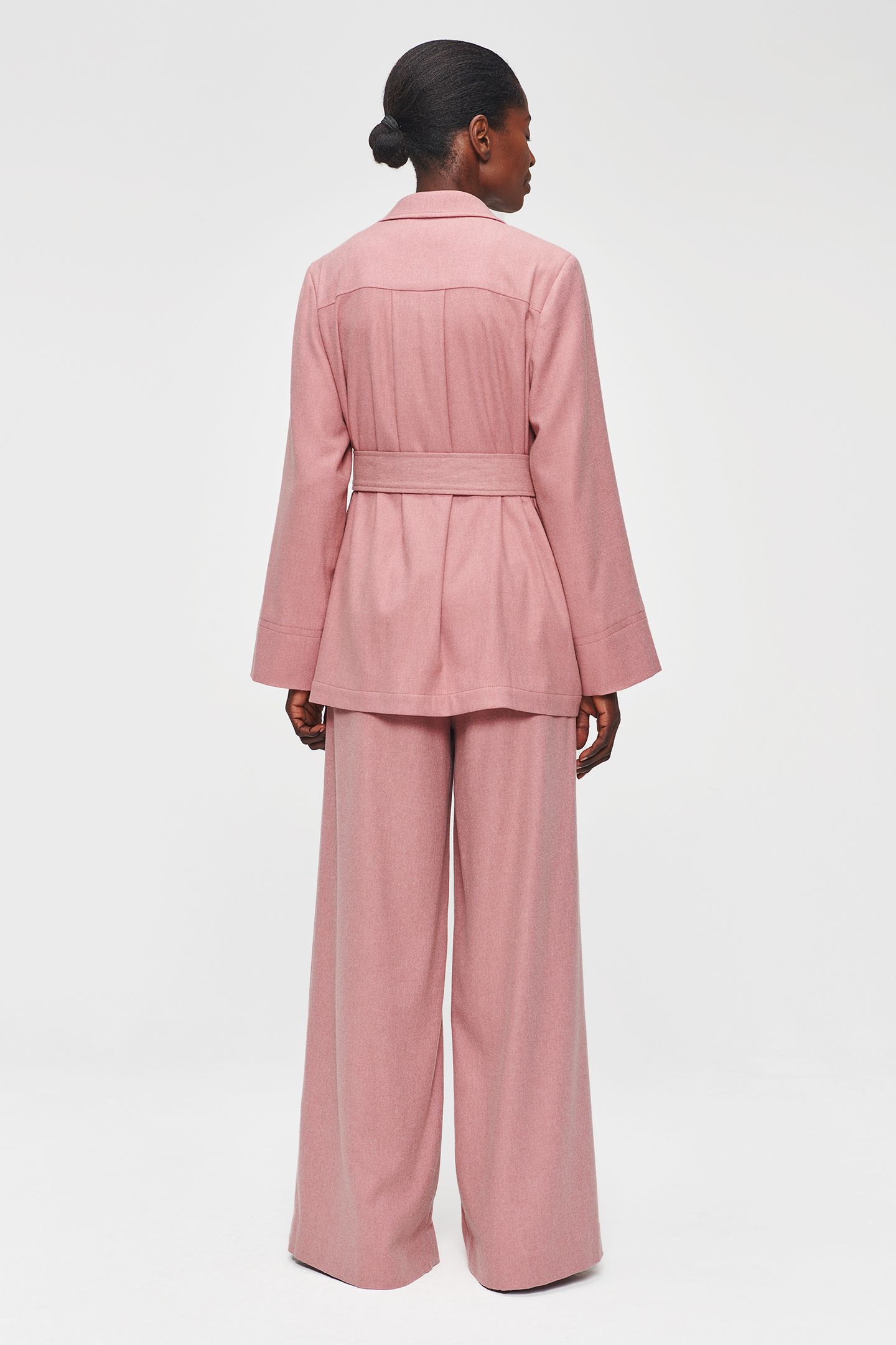 RELAXED FLANNEL JACKET CASHMERE ROSE 4