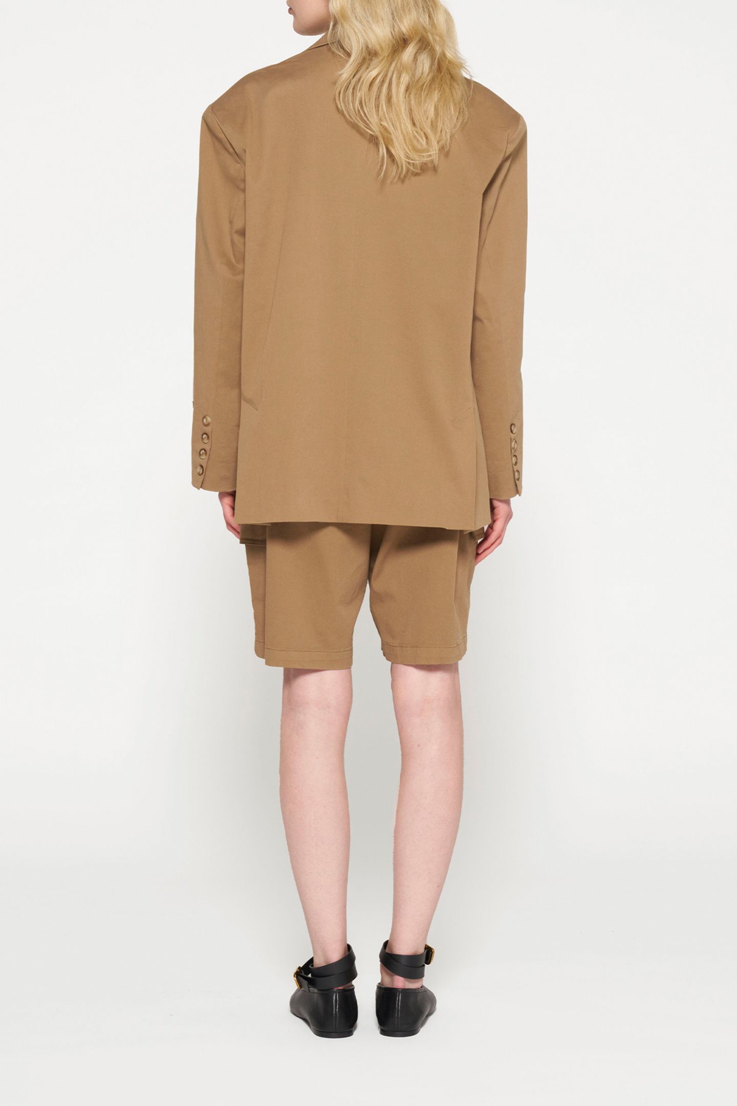 OVERSIZED BLAZER TWILL CEDAR BROWN 3