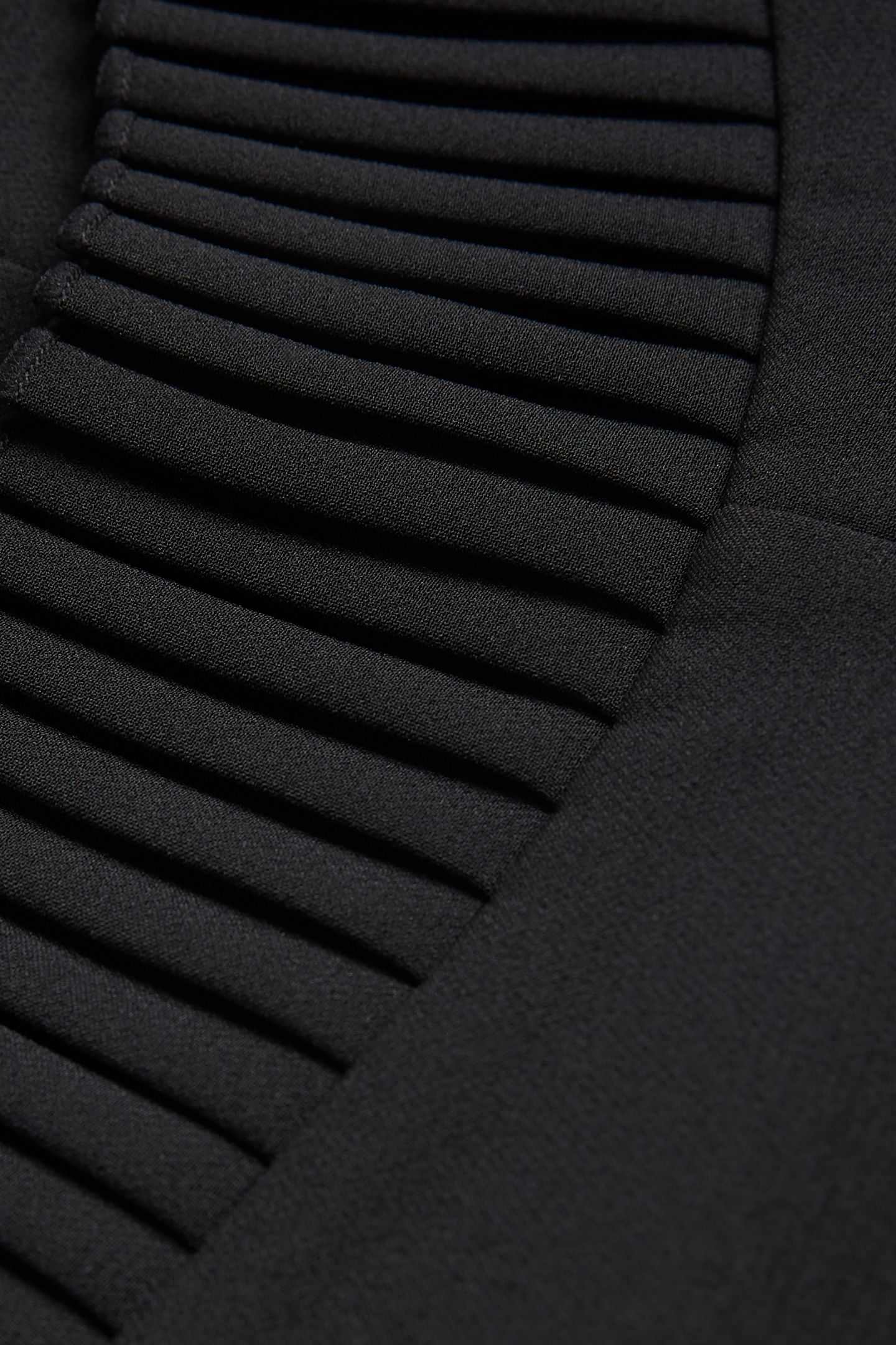 ROMANTIC CREPE SHORT BACKLESS DRESS WITH FRILLS BLACK 7