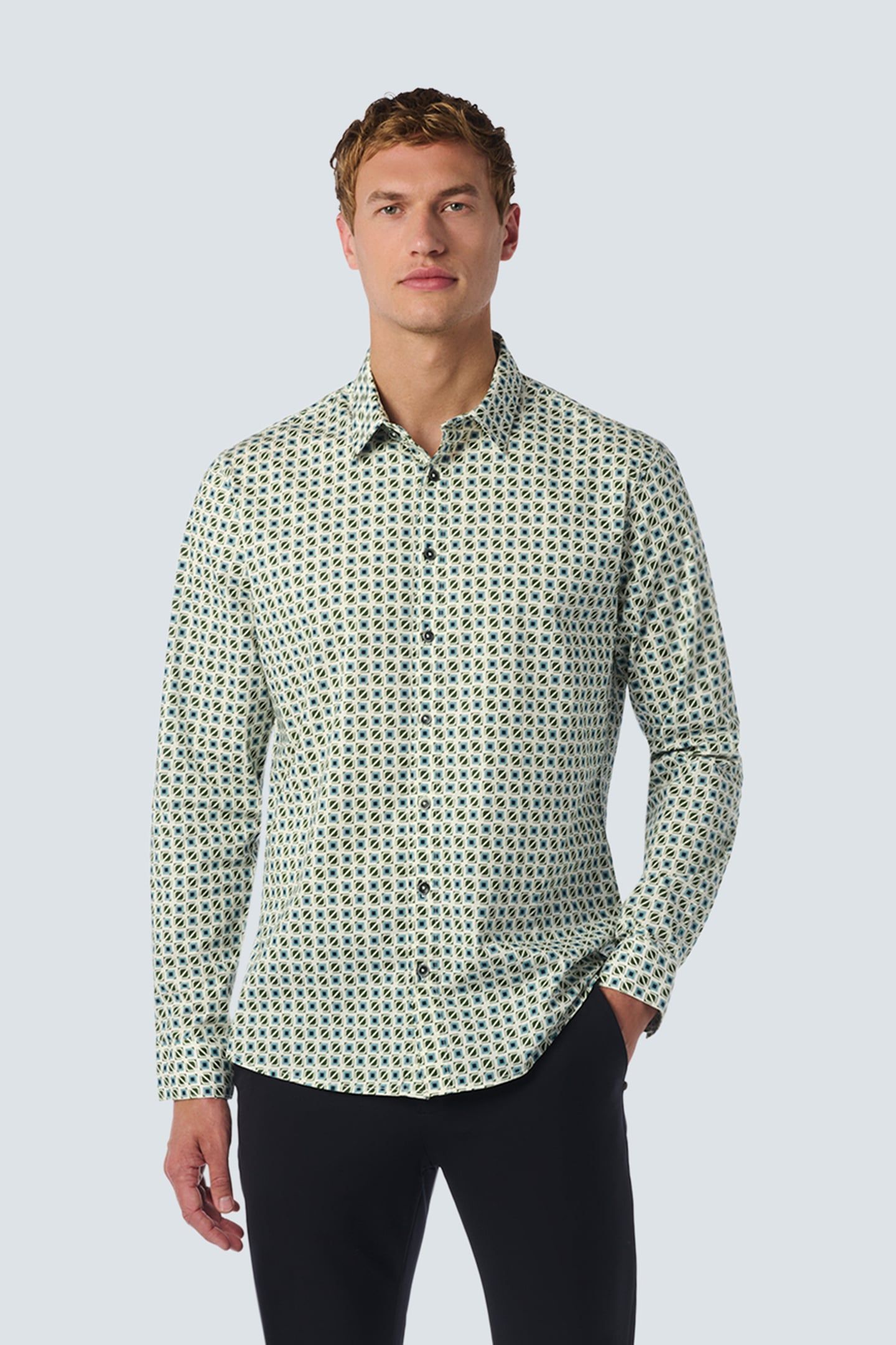 SHIRT STRETCH ALLOVER PRINTED CLOUD 1