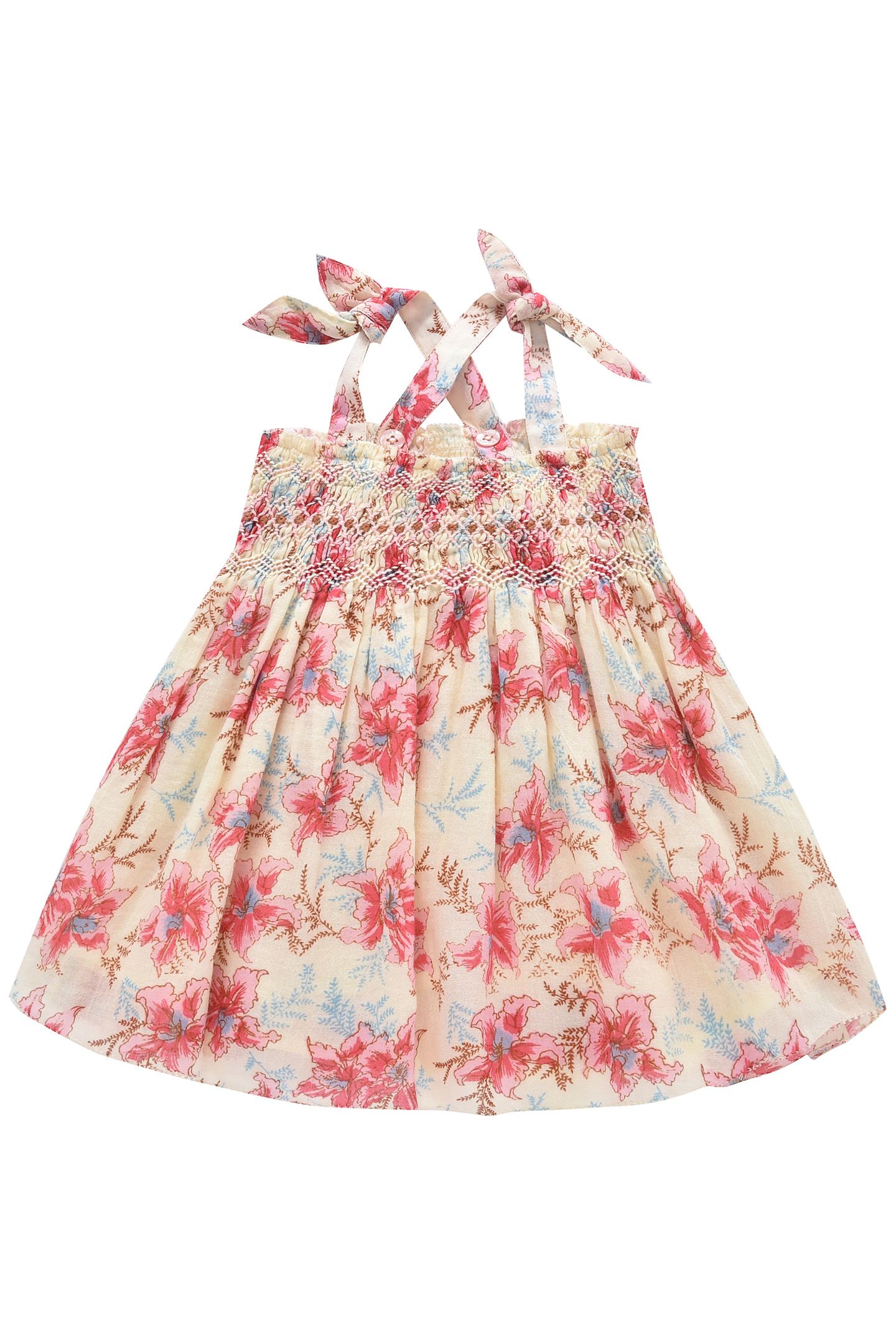 DRESS MARCELINE RASPBERRY FLOWERS 2