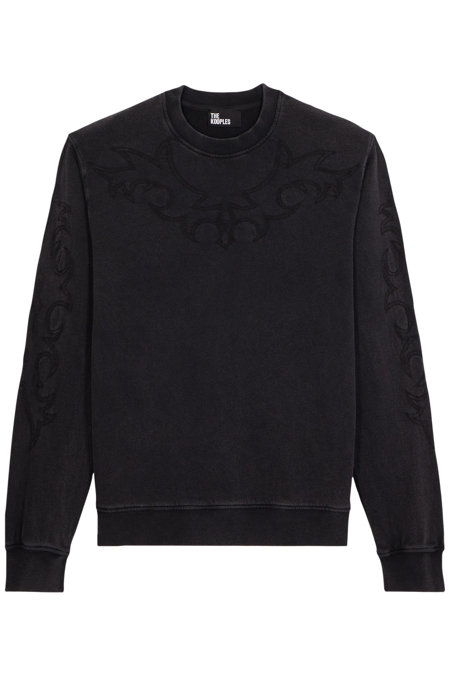 SWEAT WESTERN BLACK WASHED 1
