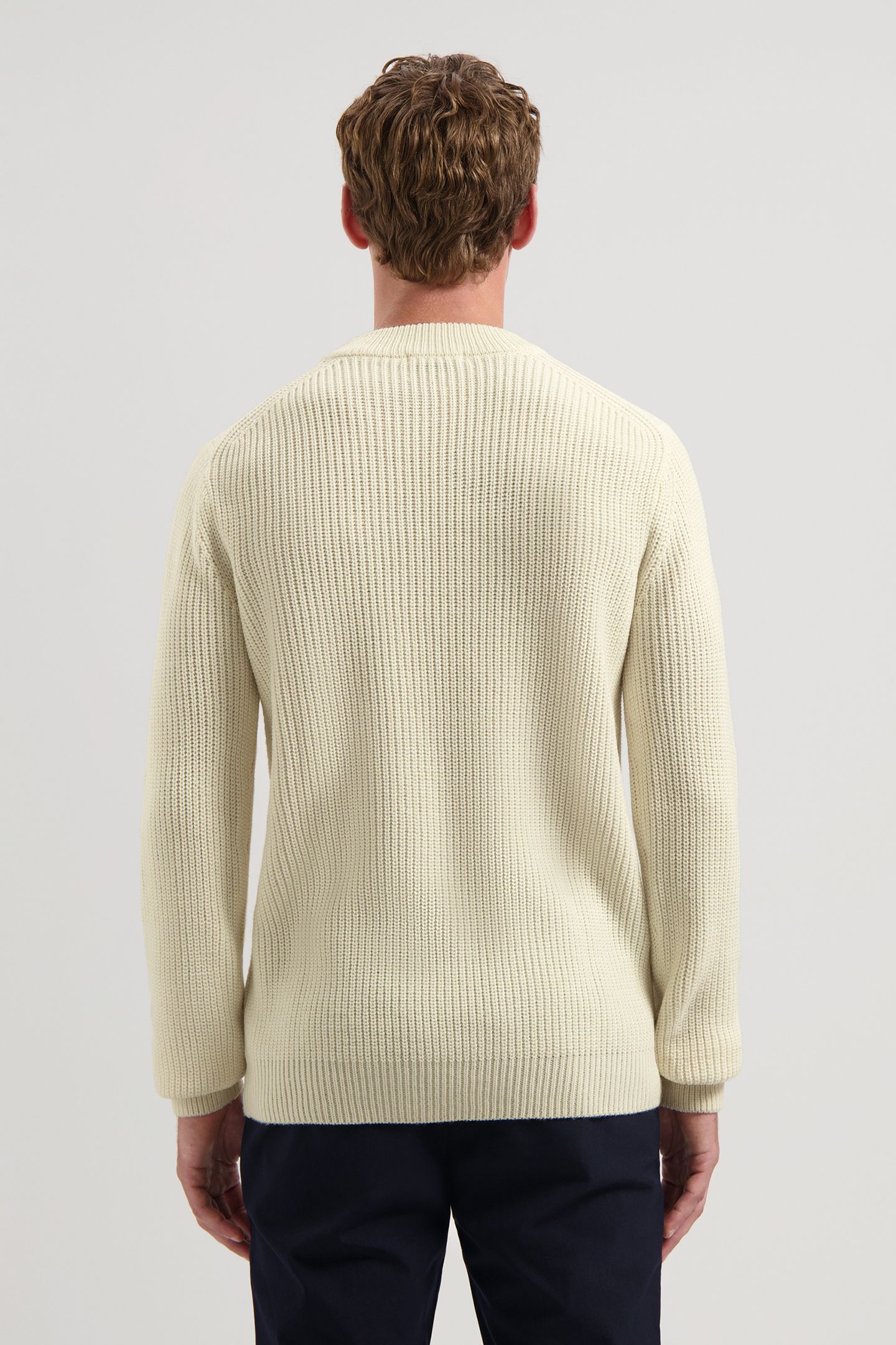 DS-CREW RIBKNIT OFFWHITE 2