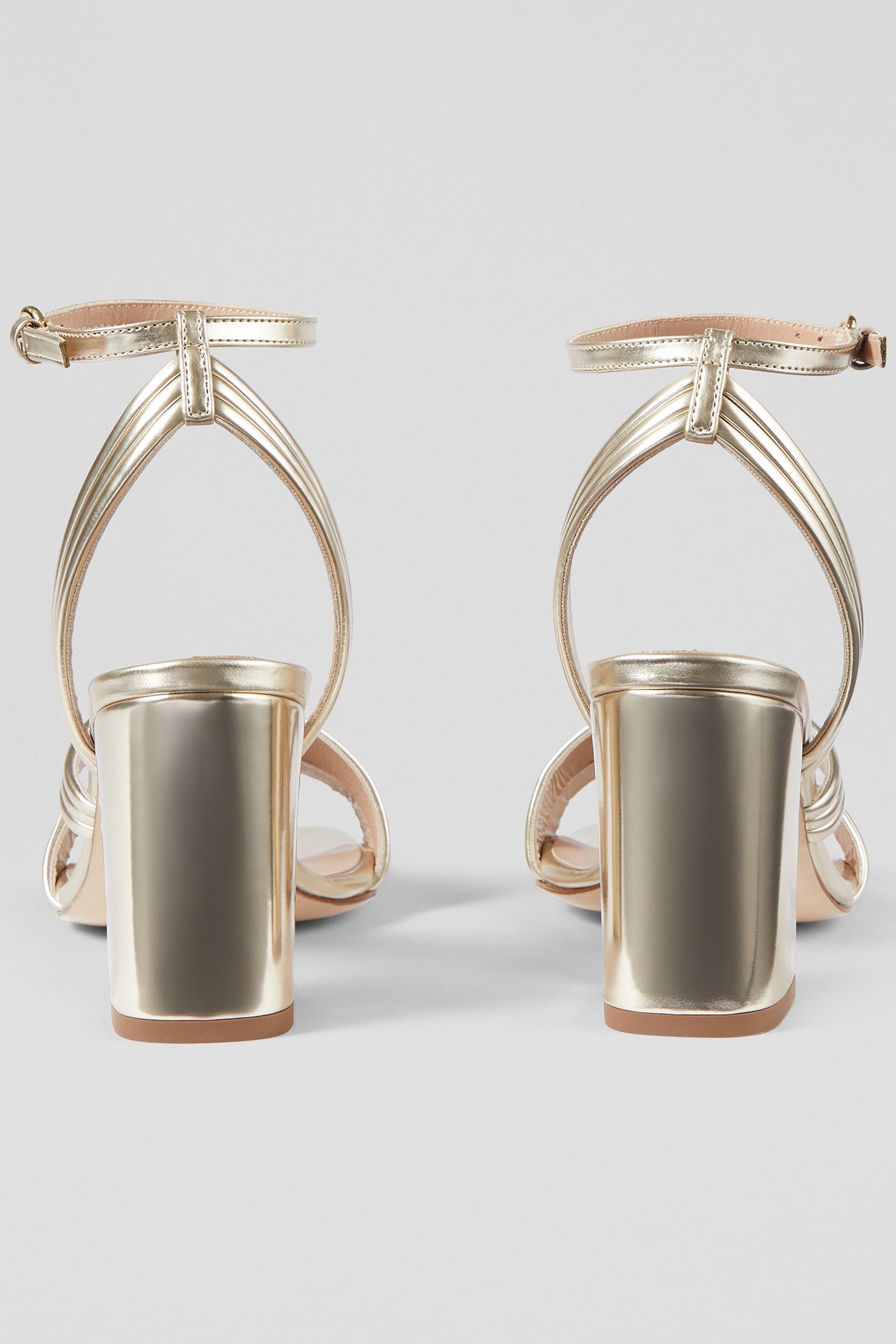 FS EDITA STRAP BLOCK HEEL PALE GOLD 4