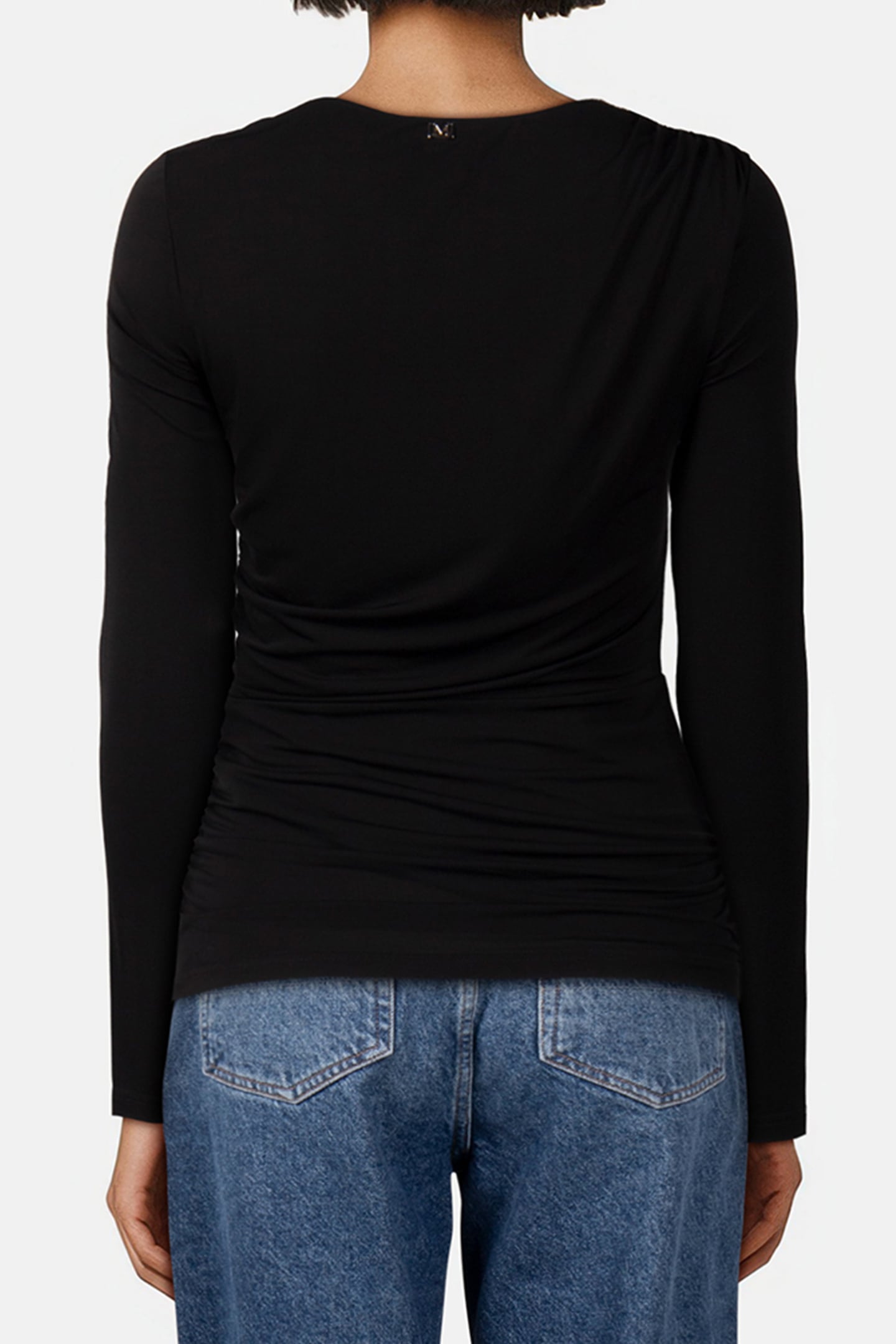 MARCIANO BY GUESS ALANIS LS KNIT TOP JET BLACK A996 2