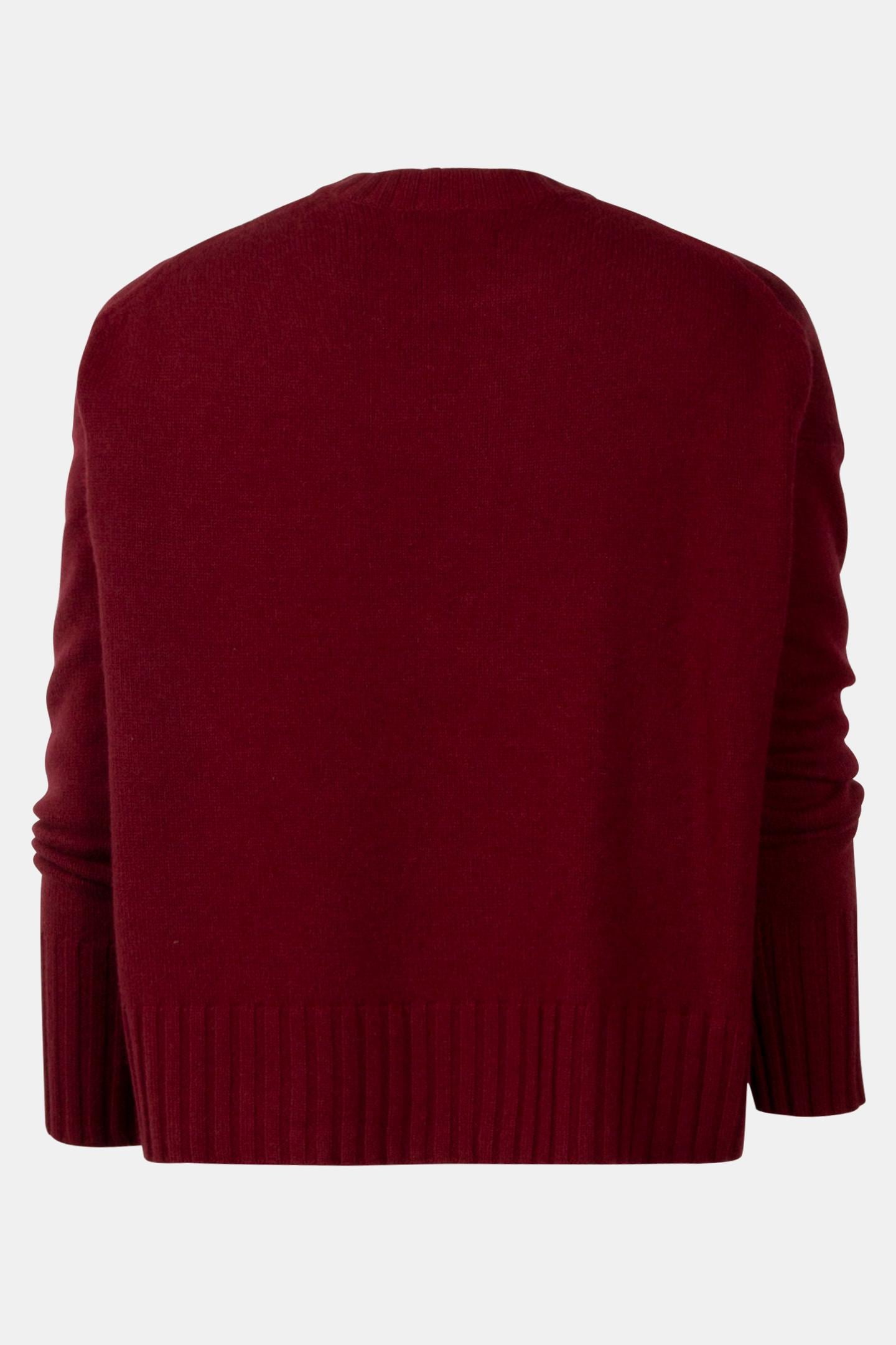 ARUN CREW NECK CRANBERRY RED 7