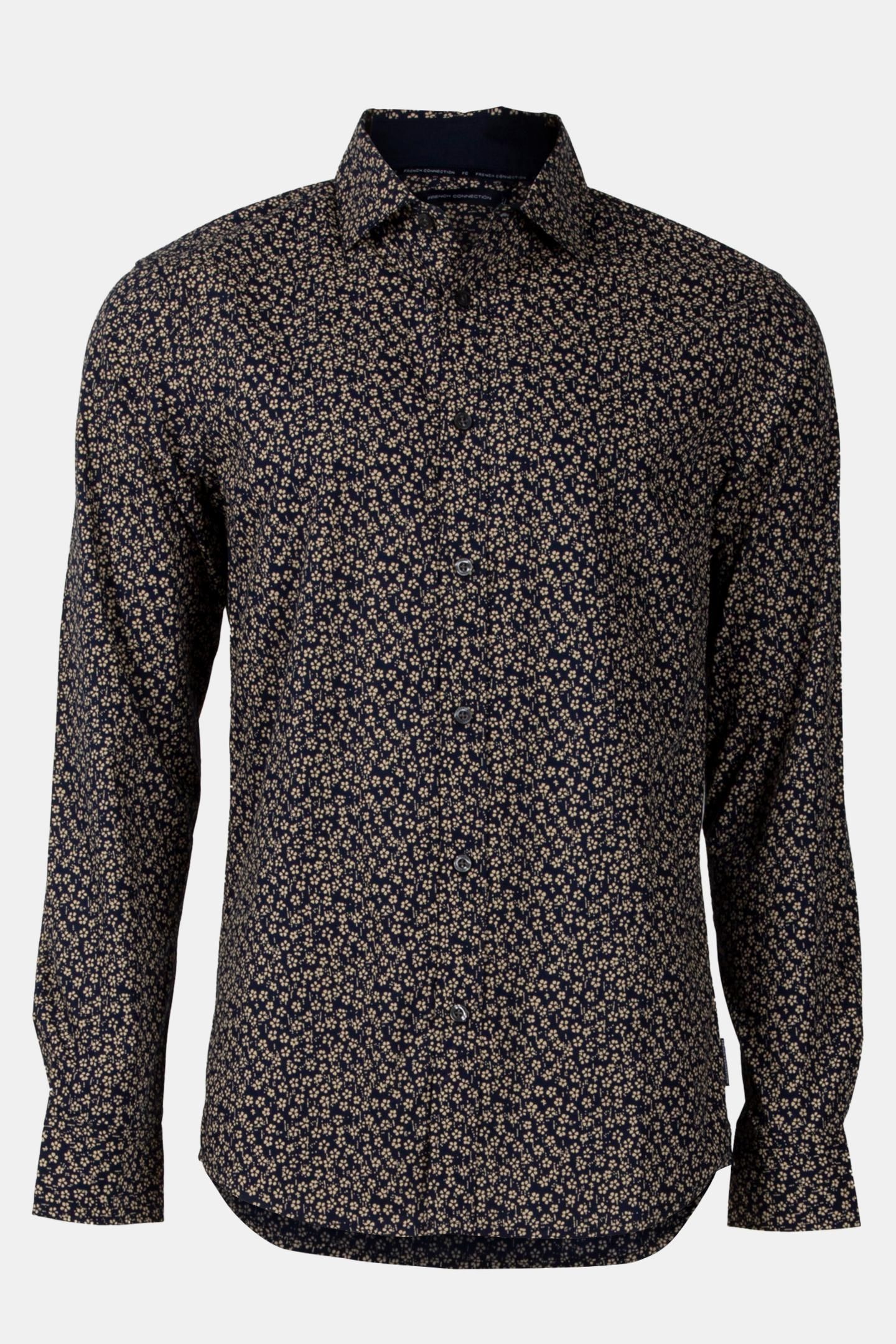 5 FLOWER LONG SLEEVE SHIRT MARINE 4
