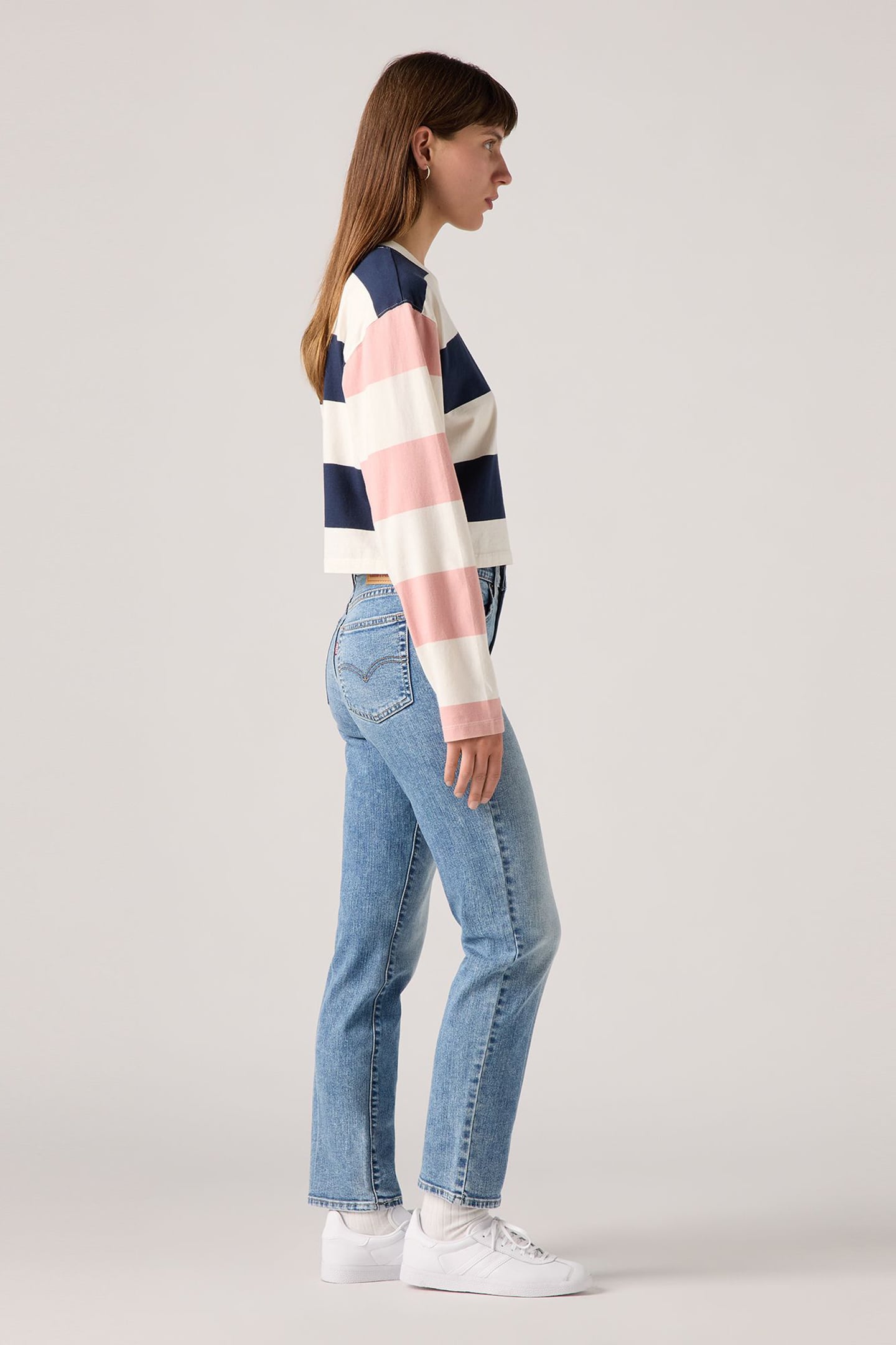 724™ HIGH-RISE STRAIGHT JEANS MED INDIGO 3