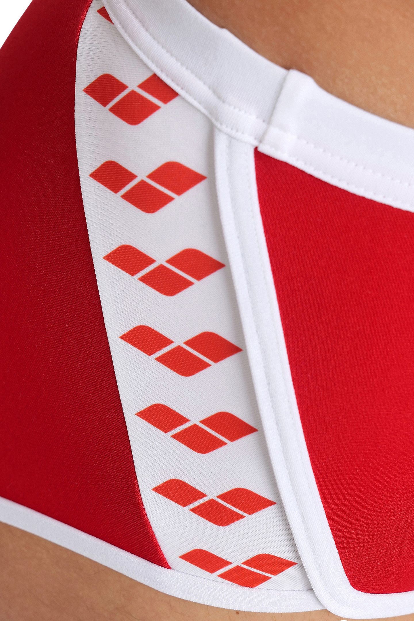 MEN'S ARENA ICONS SWIM LOW WAIST SHORT S RED WHITE 4