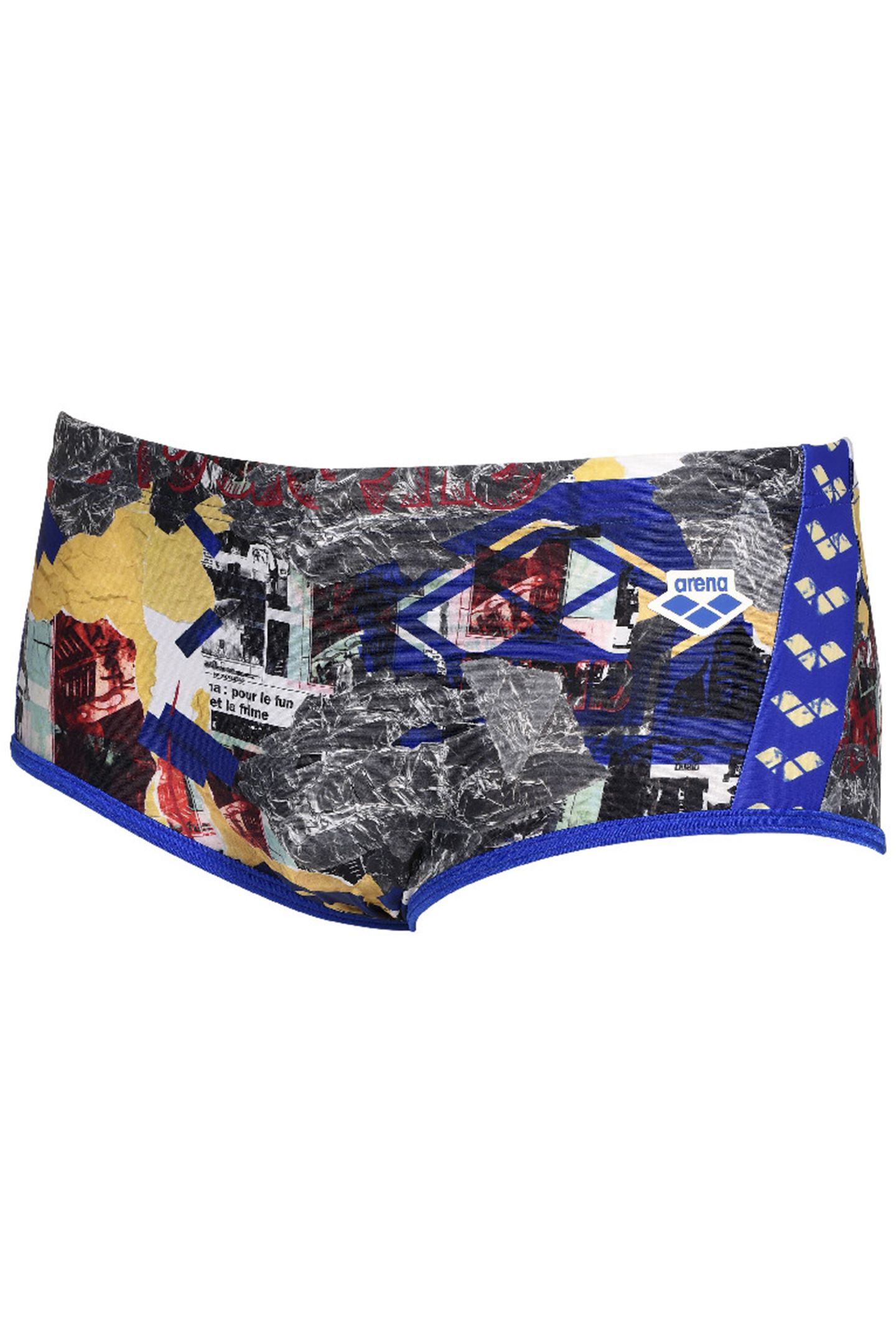 MEN'S ARENA ICONS SWIM LOW WAIST SHORT A NEON BLUE MULTI 6