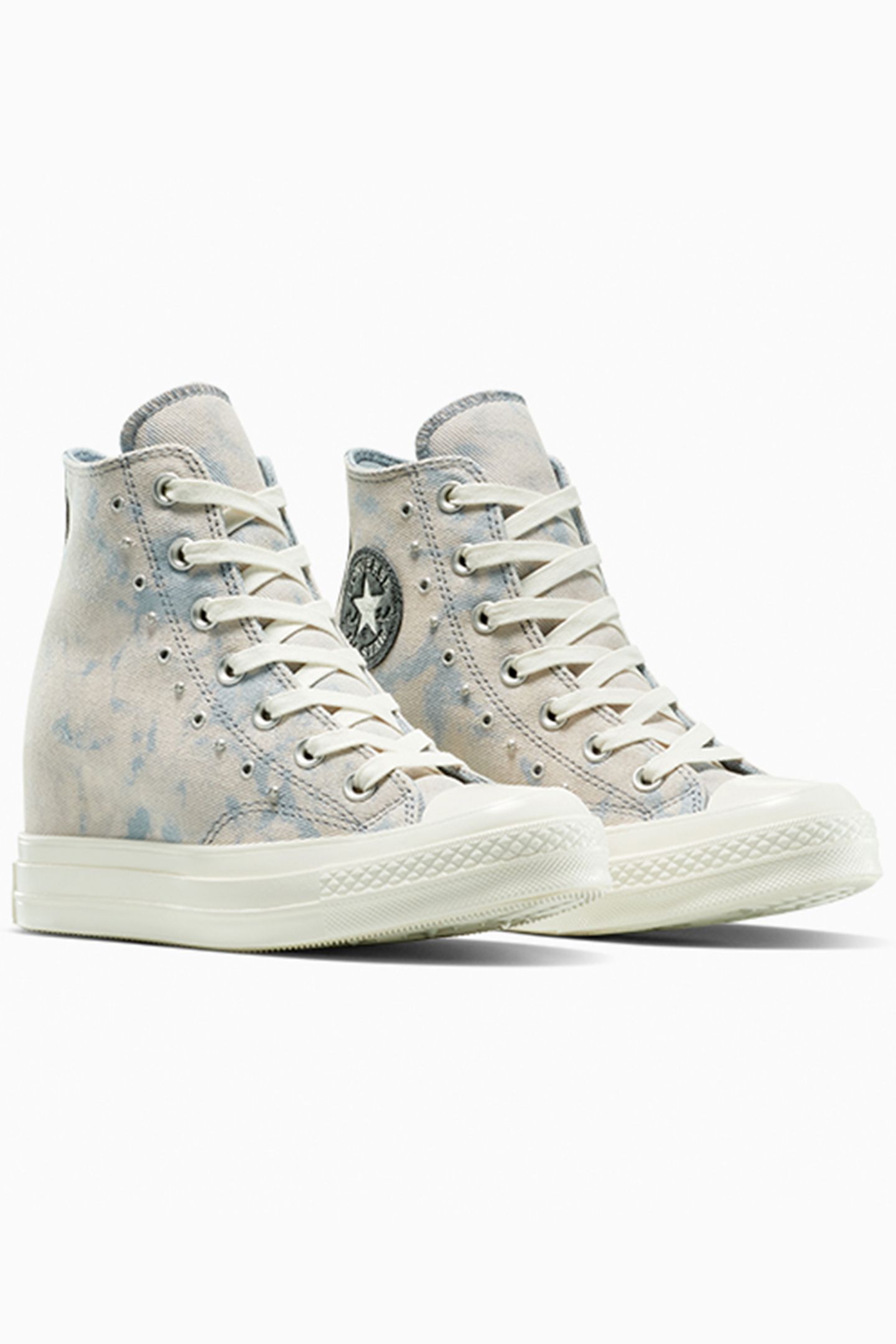 CHUCK 70 WEDGE PLATFORM WASHED DENIM WET STONE/WET STONE/EGR 4