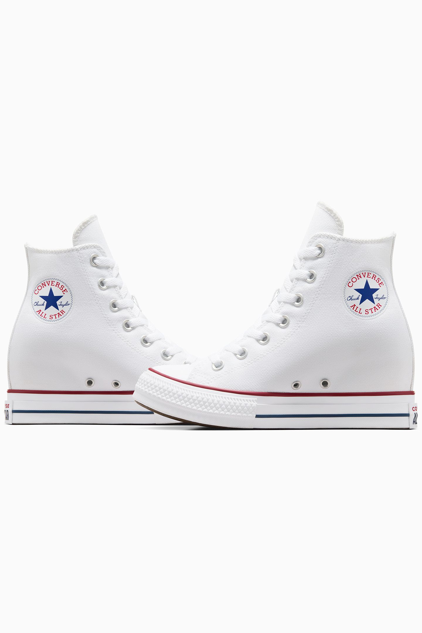 CTAS WEDGE HI WHITE/RED WHITE/RED/NAVY 8
