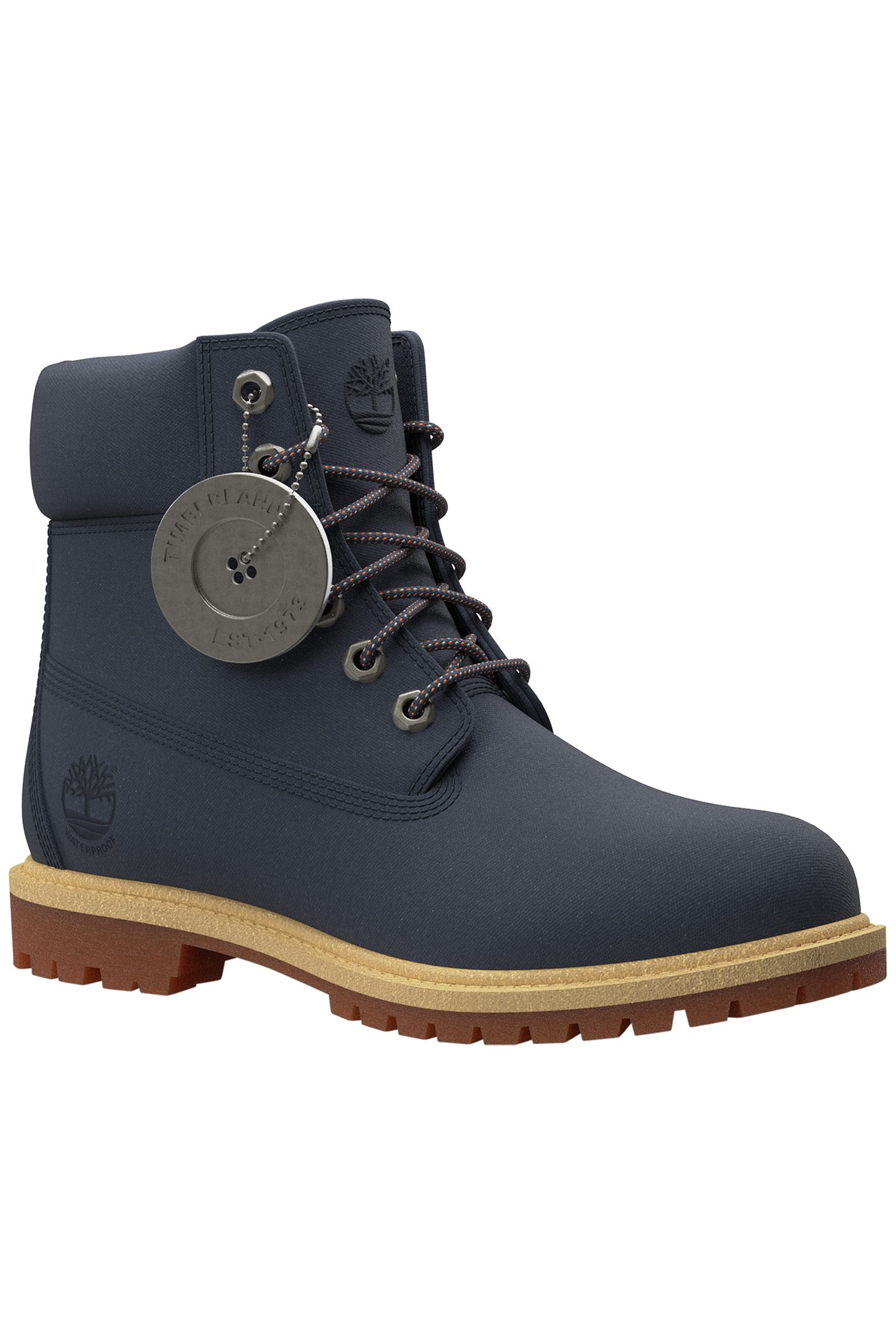 Timberland プレミアム ブーツ ネイビー TIMBERLAND PREMIUM 6 INCH LACE UP BOOT DARK BLUE CANVAS | Online