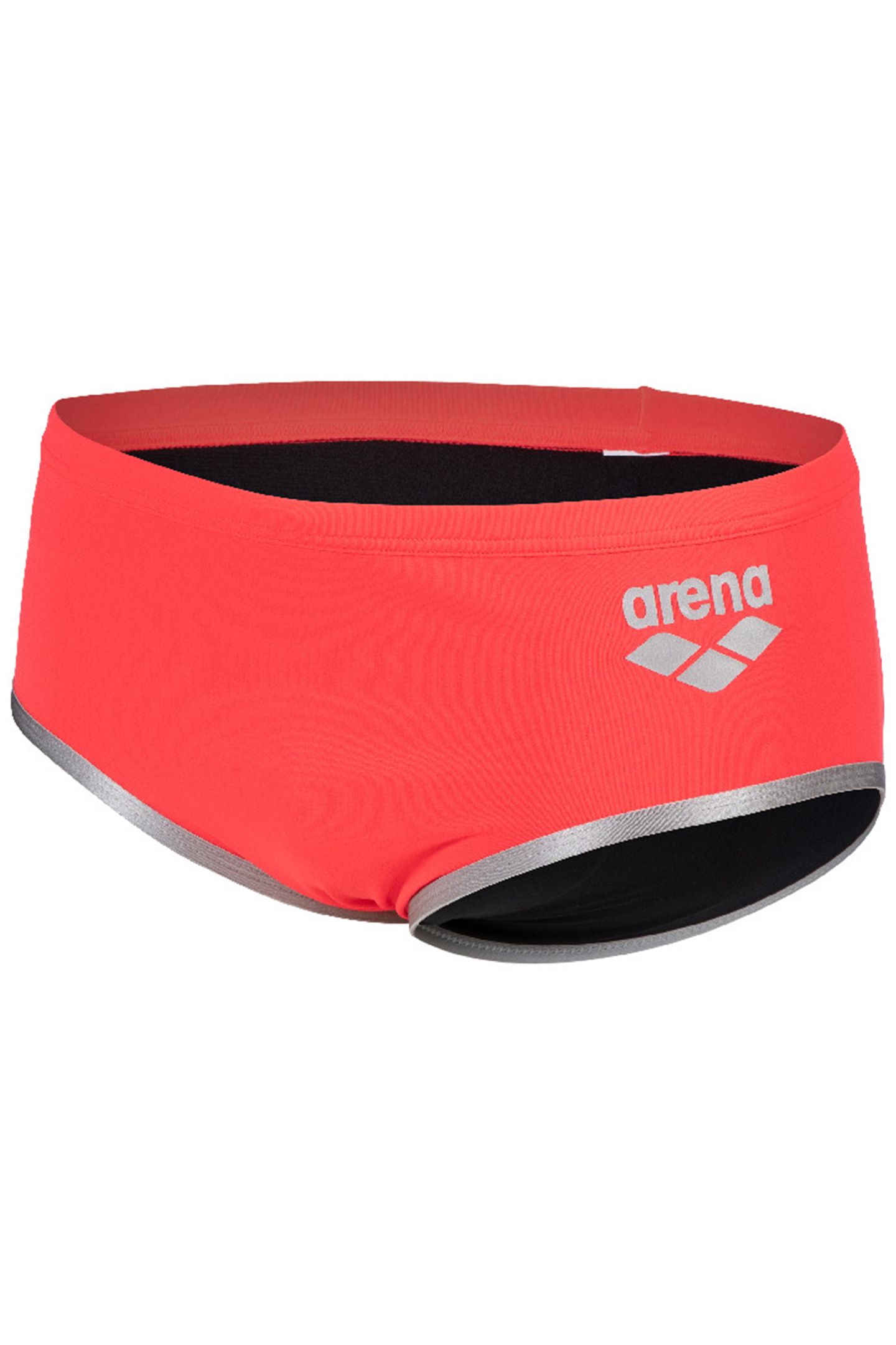 MEN'S ARENA ONE 12CM SWIM BRIEFS BIG LOG FLUO RED SILVER 7