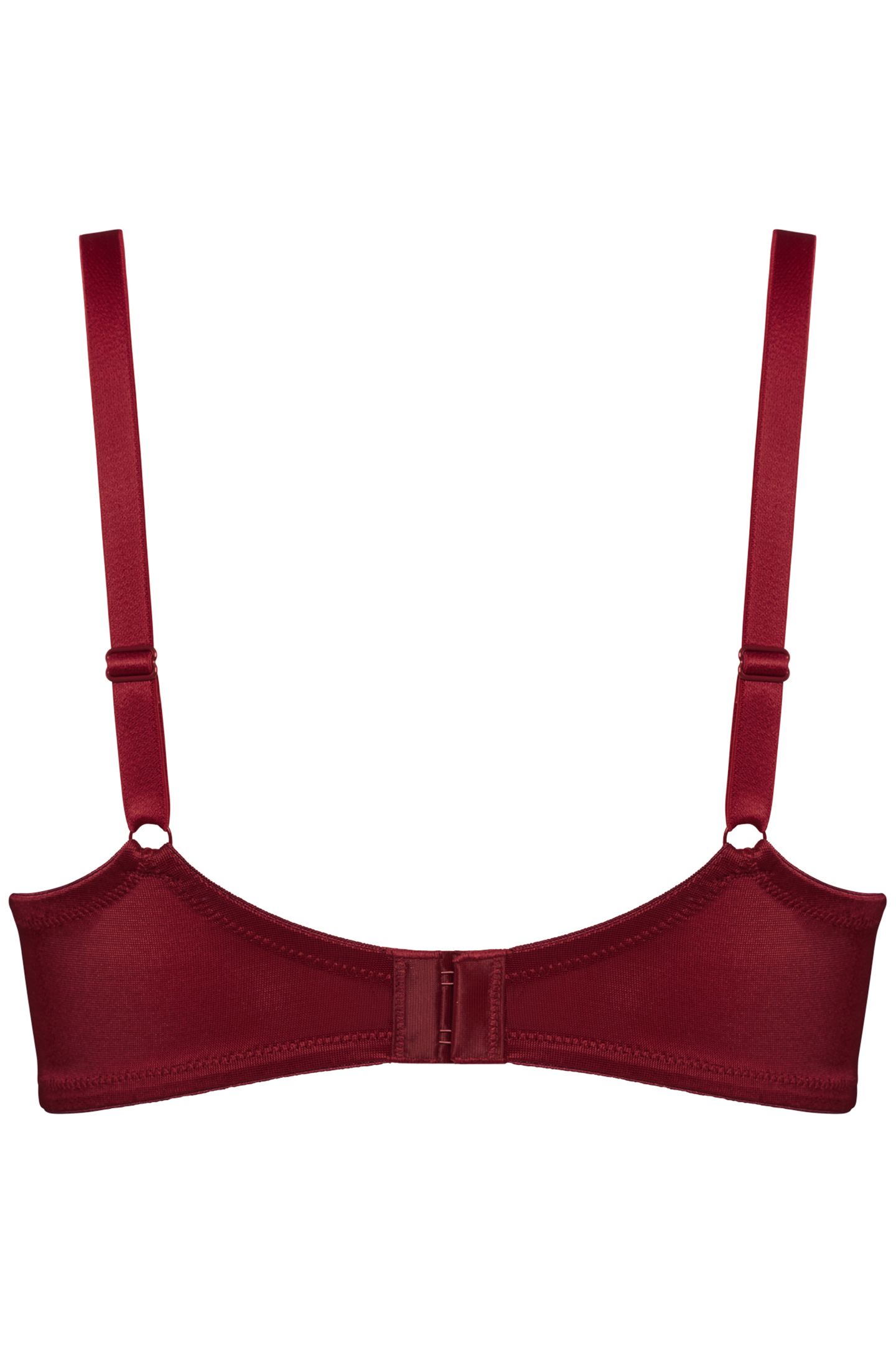 SEDUCTION CABERNET PRINT PLUNGE BALCONY BRA 3