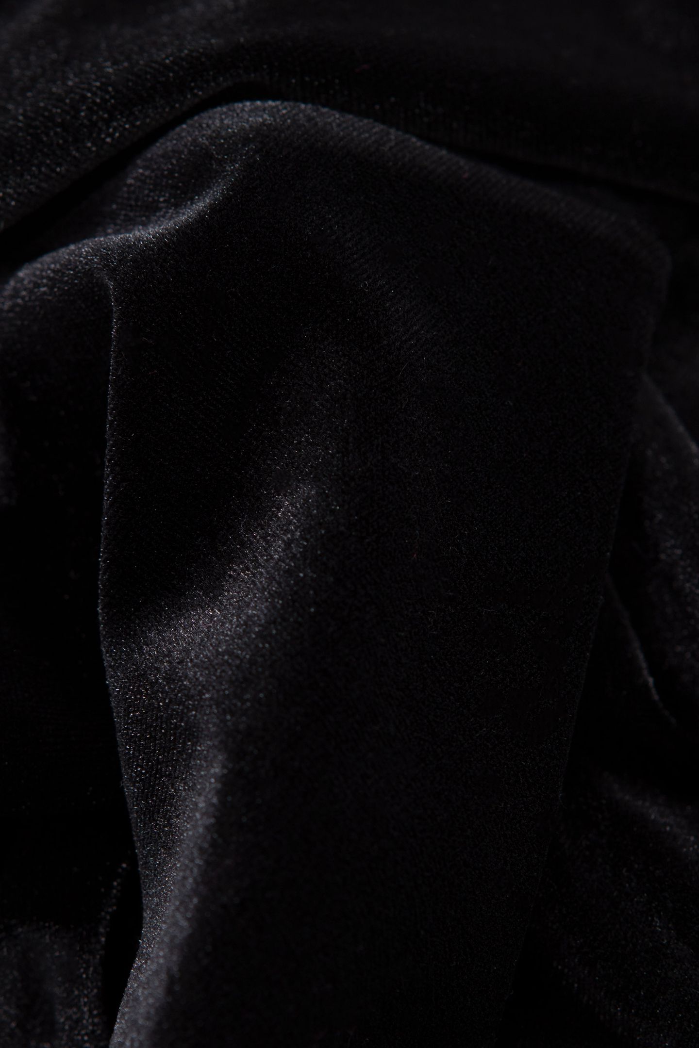 BLACK PANNE VELVET BLOUSE BLACK 8