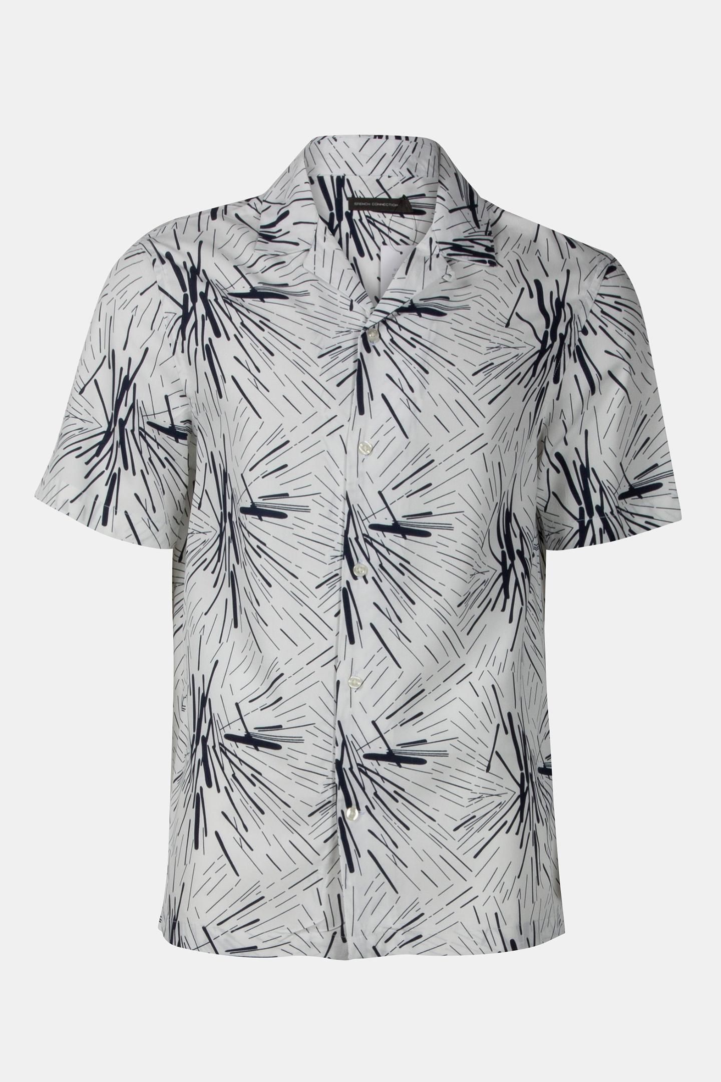 SPLAT VISCOSE REVERE SHORT SLEEVE WHITE 4