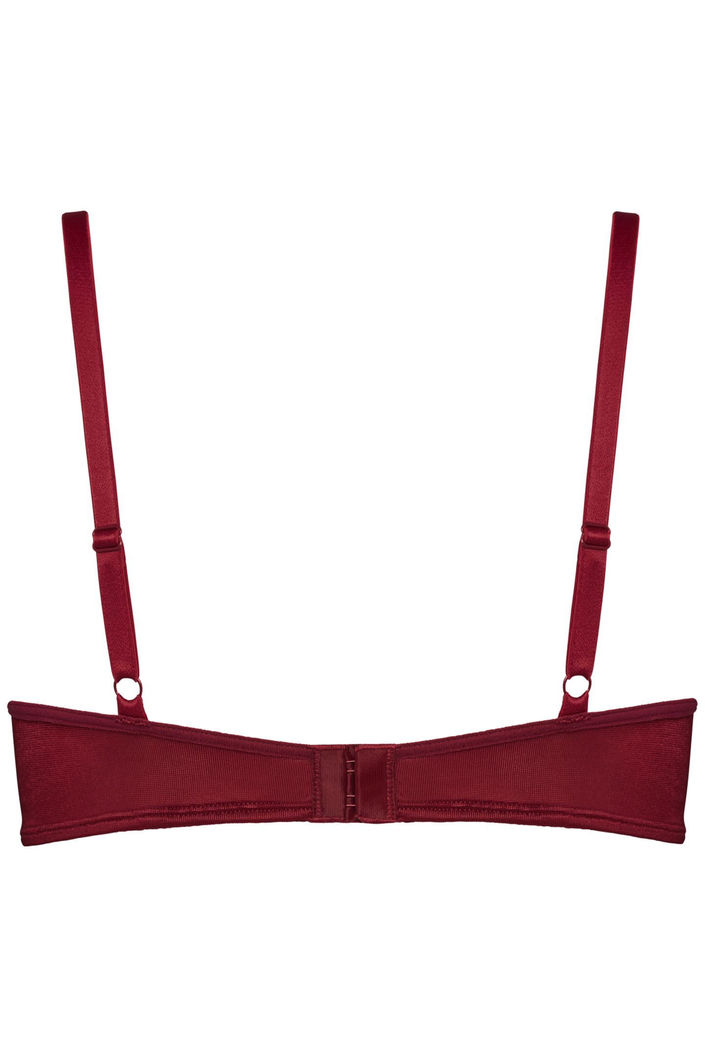 SEDUCTION CABERNET PRINT PLUNGE BALCONY BRA 4