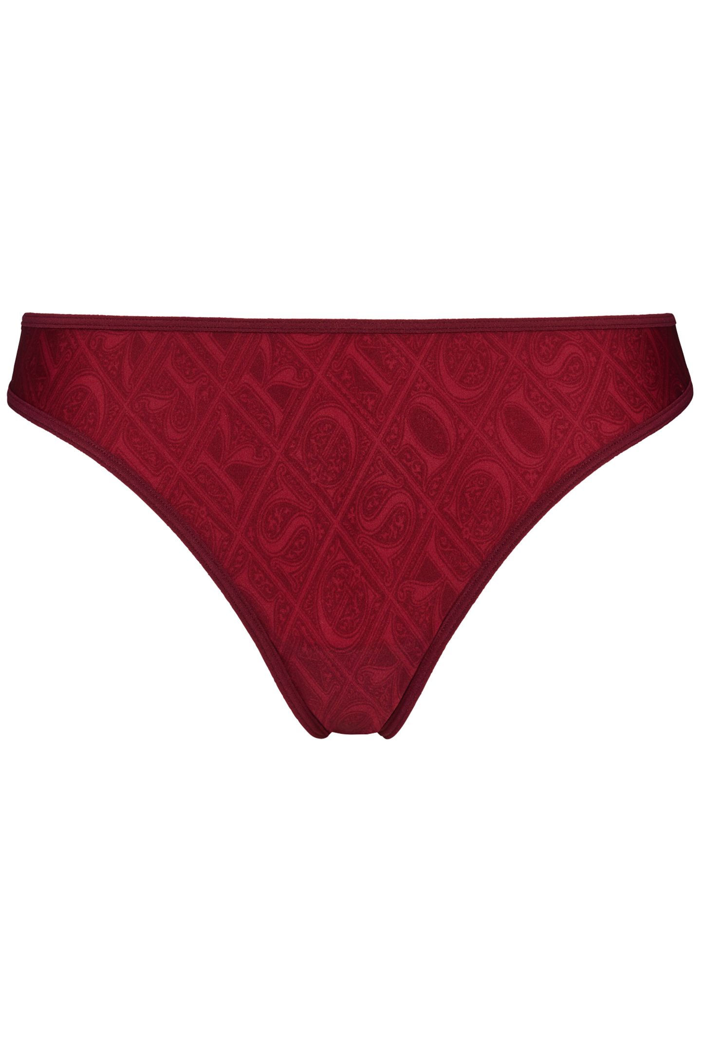 SEDUCTION CABERNET PRINT THONG 3