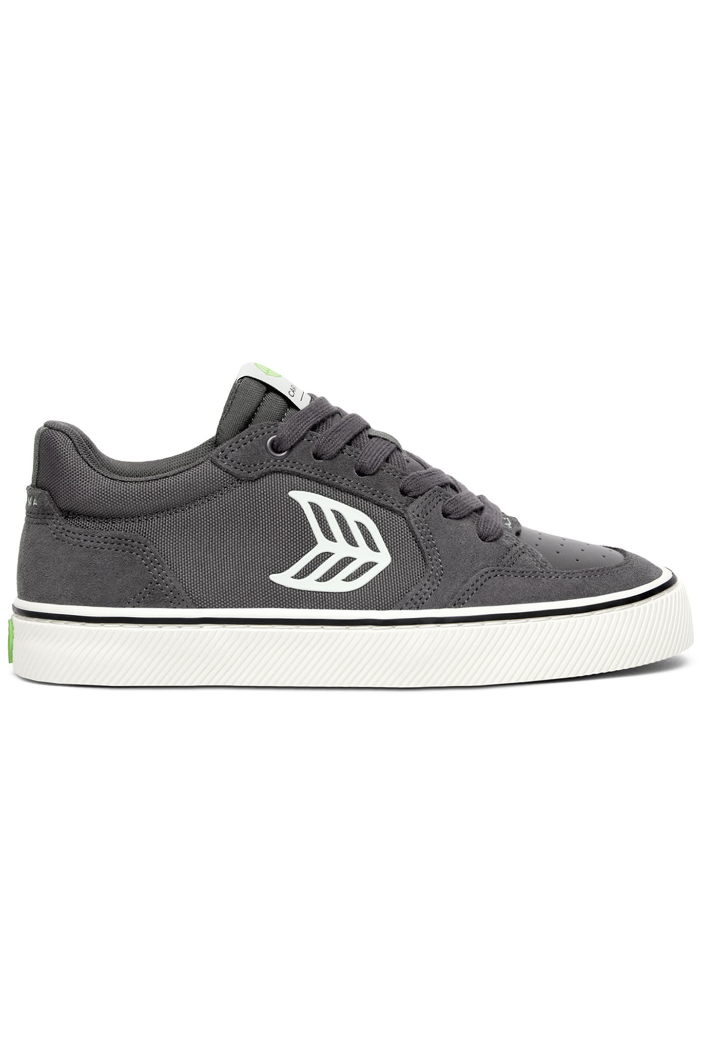 VALLELY PRO MAGNET GREY SUEDE AND CORDURA IVORY LOGO SNEAKER 1