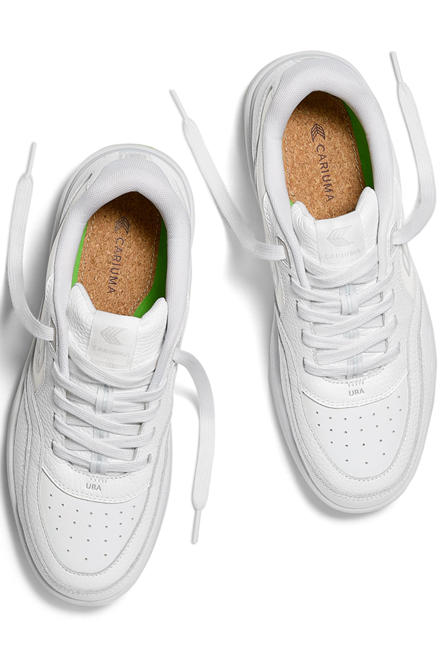 UBA WHITE PREMIUM LEATHER ICE LOGO SNEAKER WHITE 4
