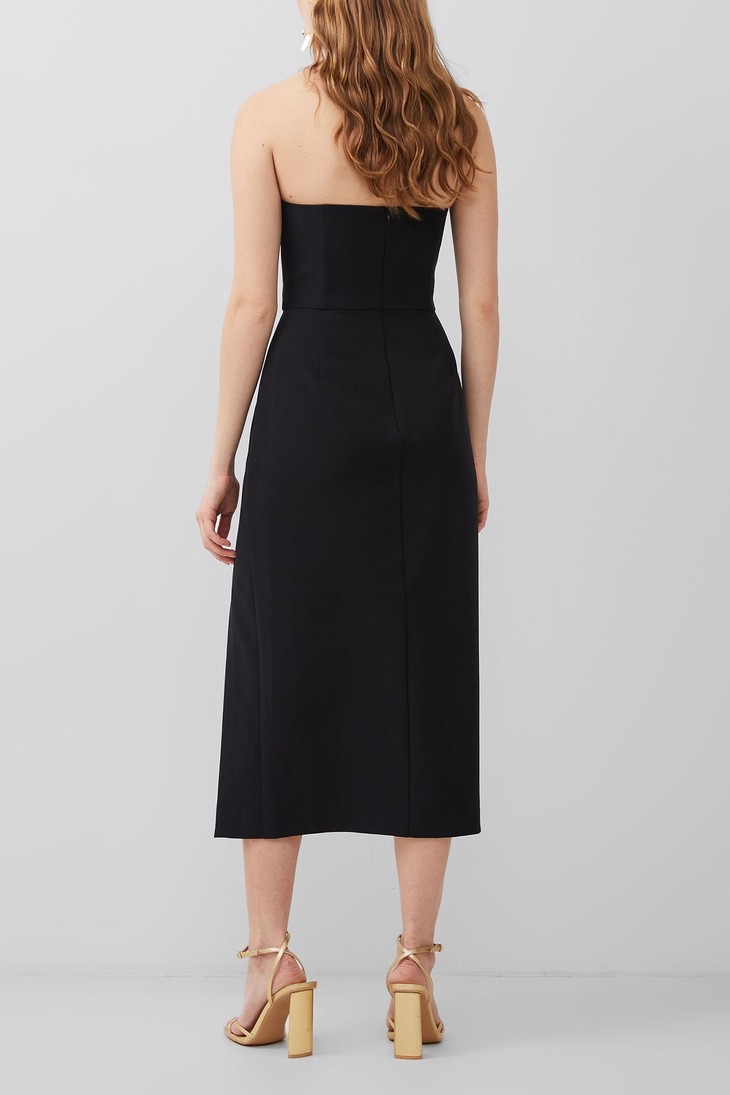 ECHO ORGANZA MIX FRILL MIDI DR BLACKOUT 4