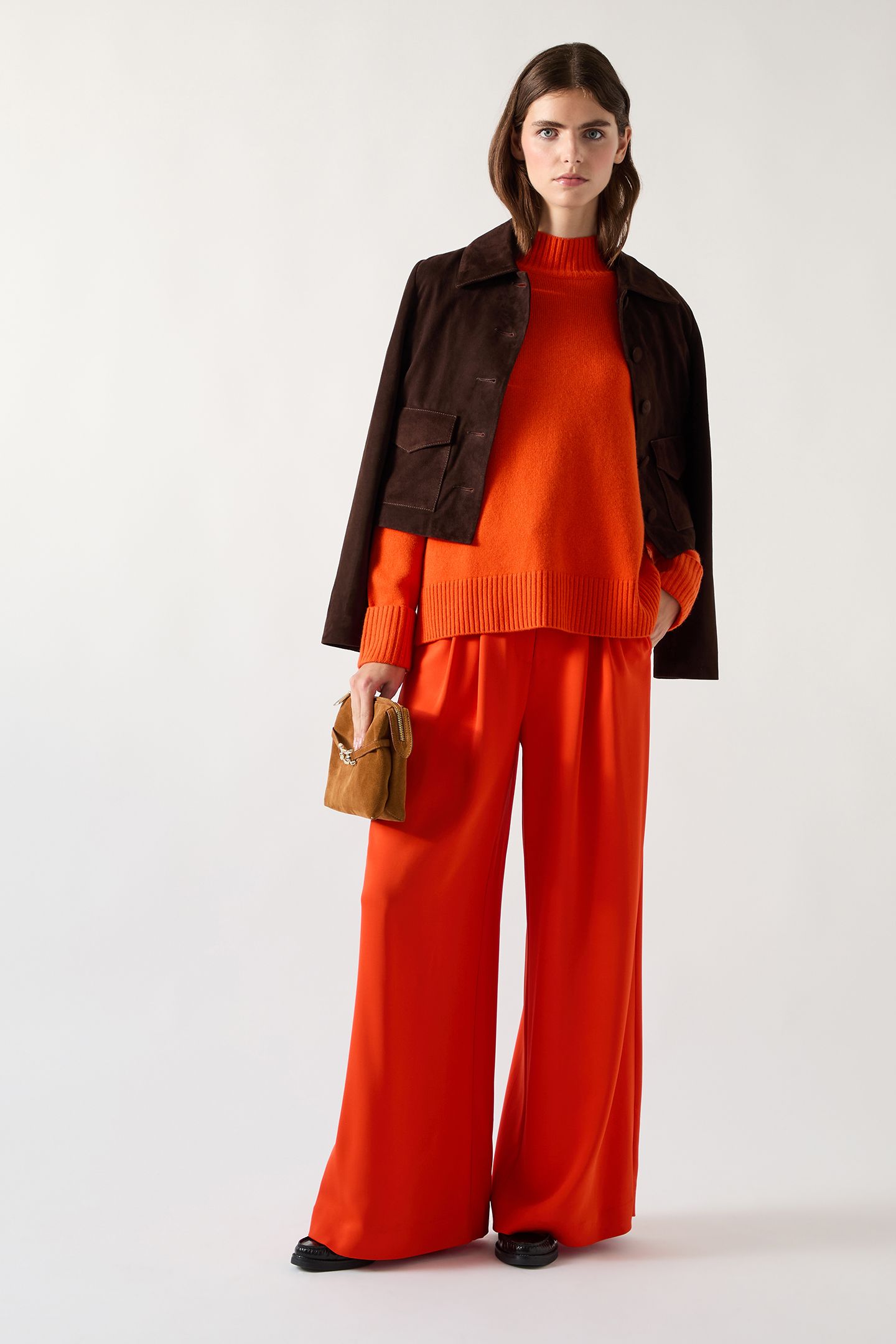 TK LEIGH HIGH NECK JUMPER BRIGHT ORANGE 3
