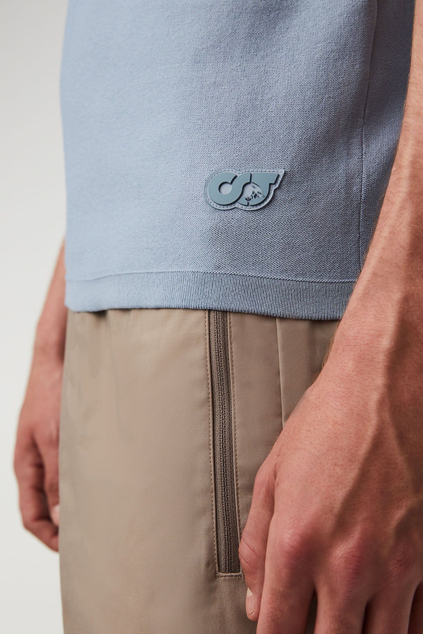 FENZI V1.Y5.01 FLAT KNIT STONE BLUE 5