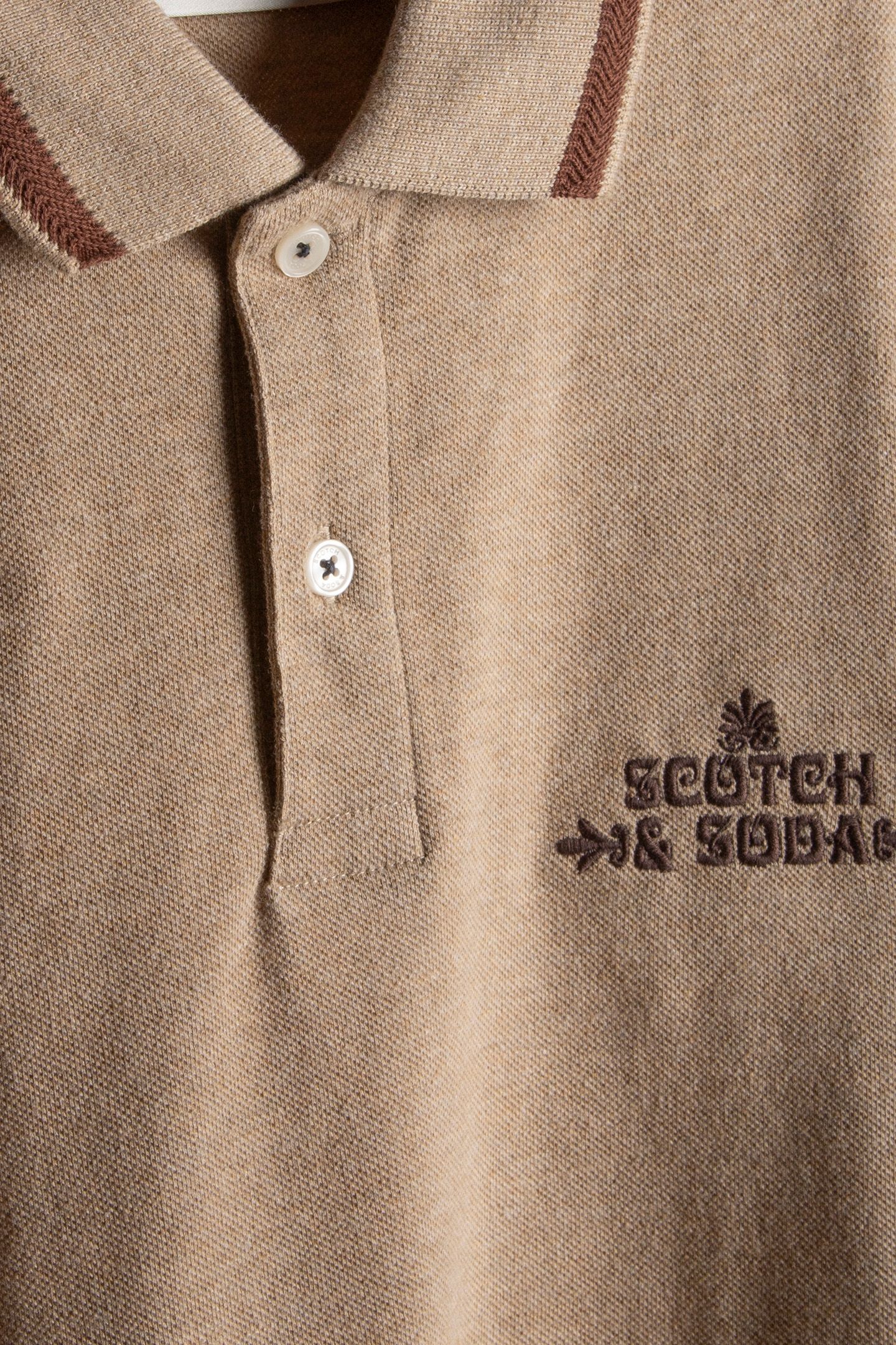 PIQUE SS POLO PLAZA TAUPE 4