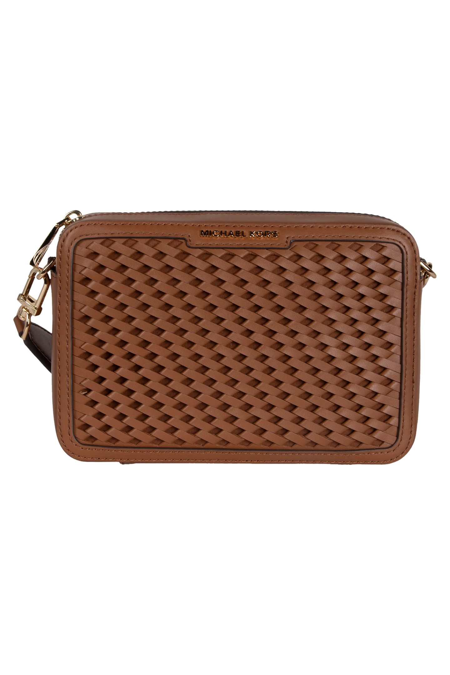 LEATHER CAMERA CROSS BODY BAG IN BROWN 2