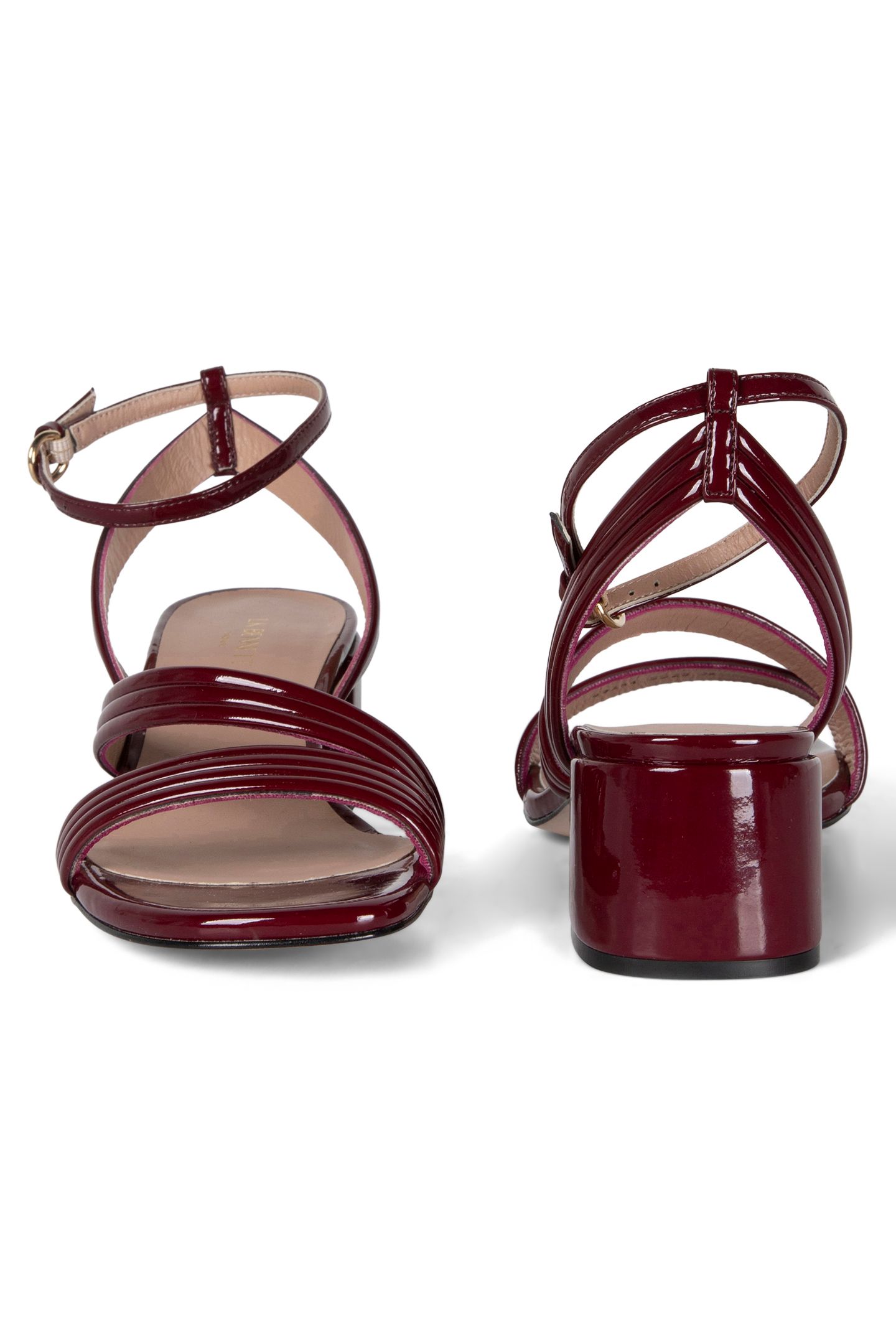 FS ETTA STRAP LOW BLOCK BORDEAUX 2