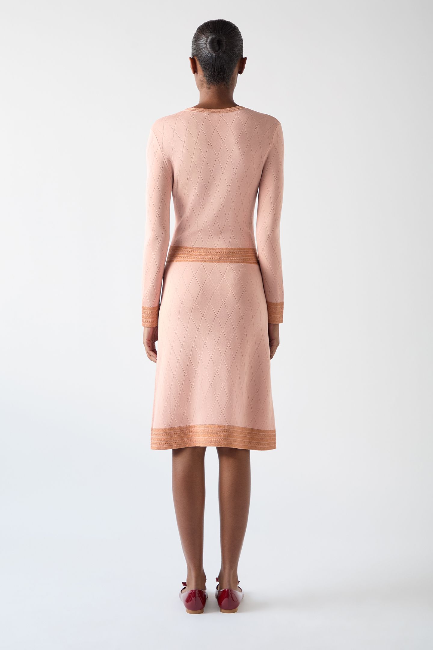 DR MARA METALLIC DRESS LIGHT PINK 3