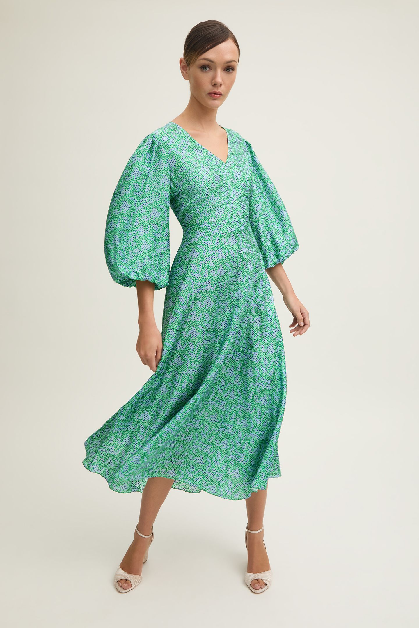 DR LOLA BLOSSOM DRESS GREEN 4