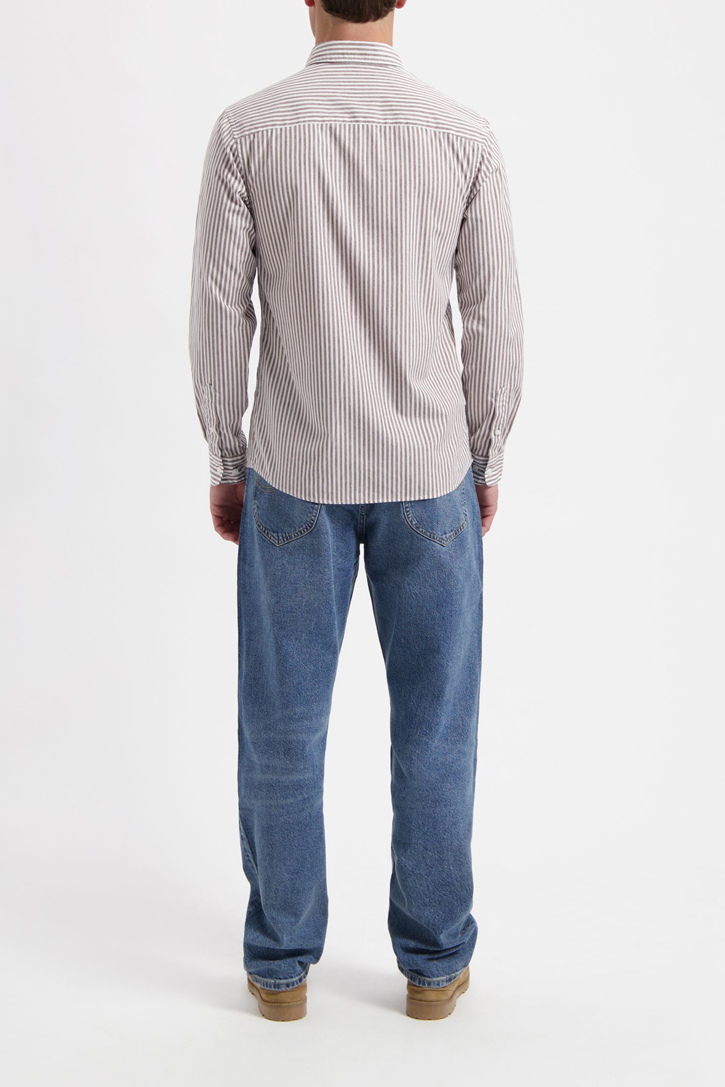 WAL – JAMES SHIRT BROWN STRIPED 3