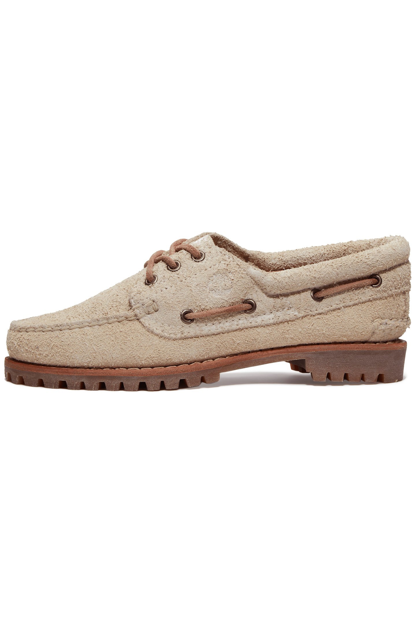 BOAT SHOE NATURAL SUEDE 7