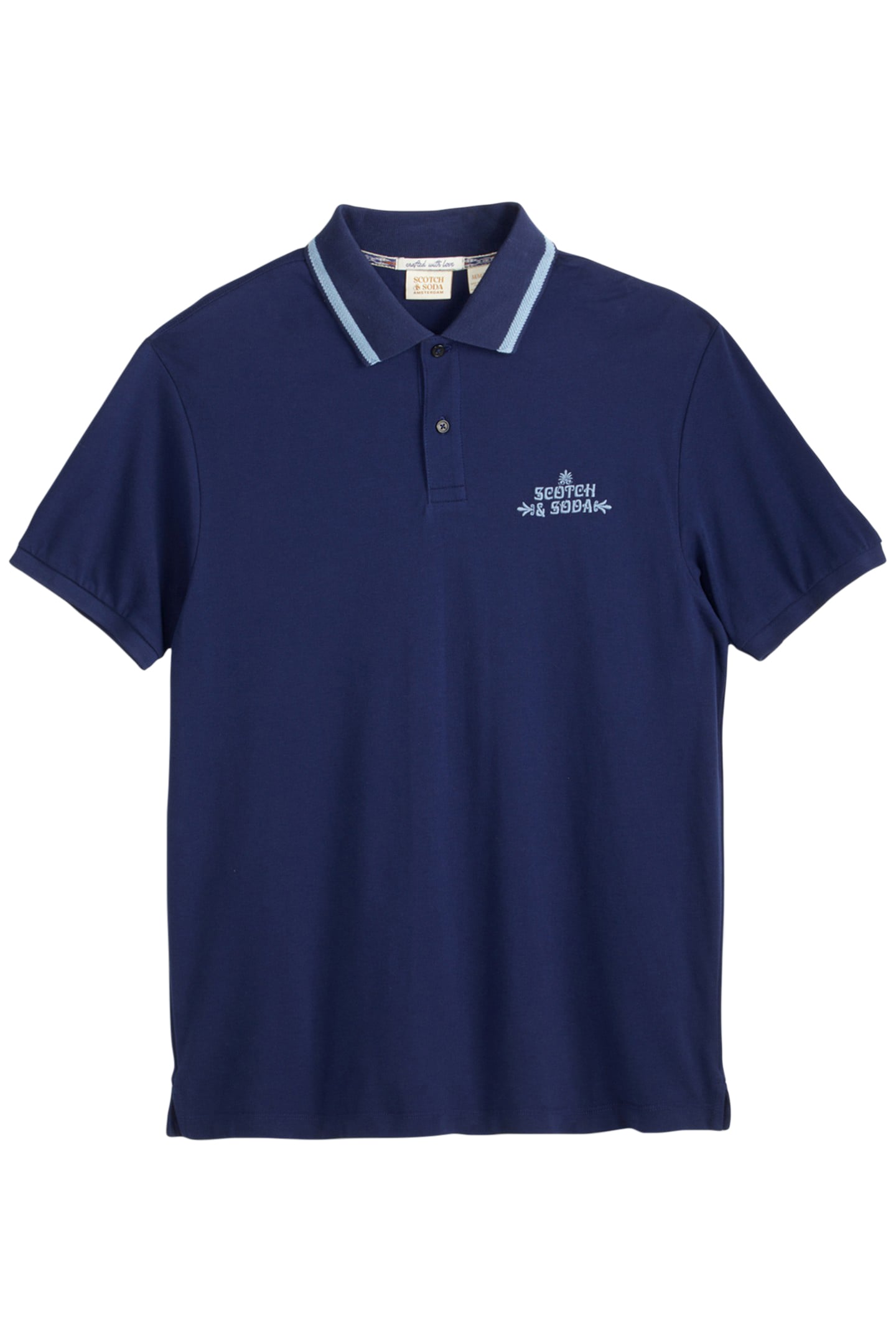 PIQUE SS POLO PEACOAT 1