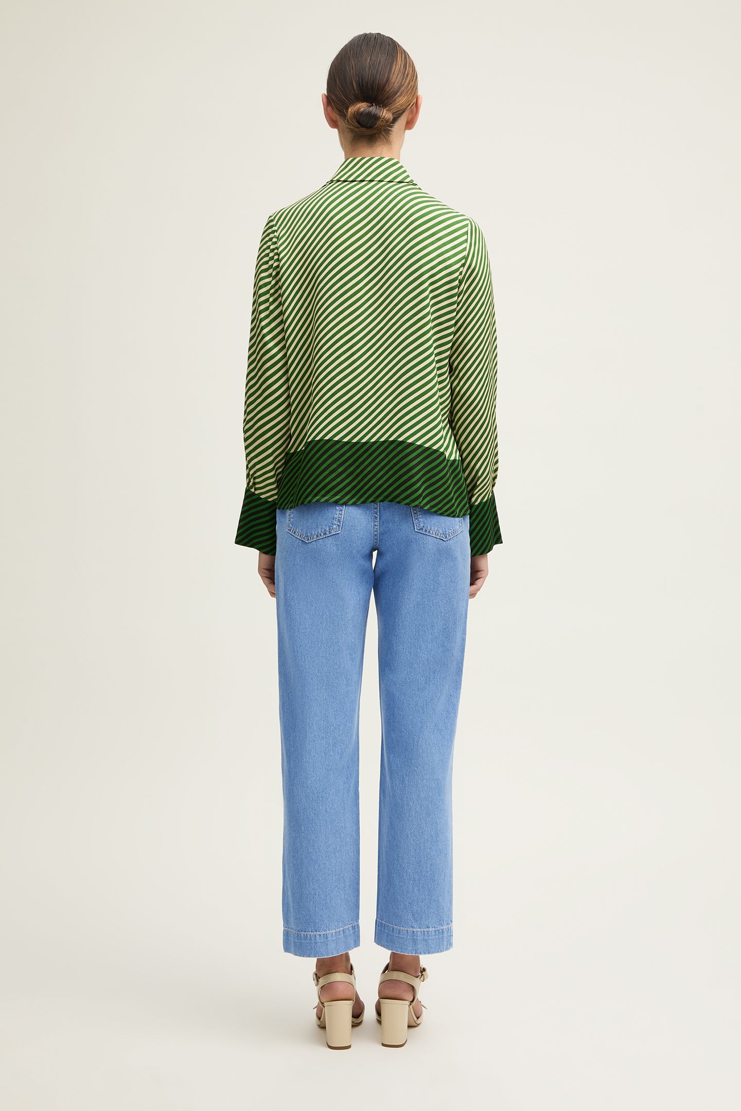 TW LIZE STRIPE SHIRT GREEN 2