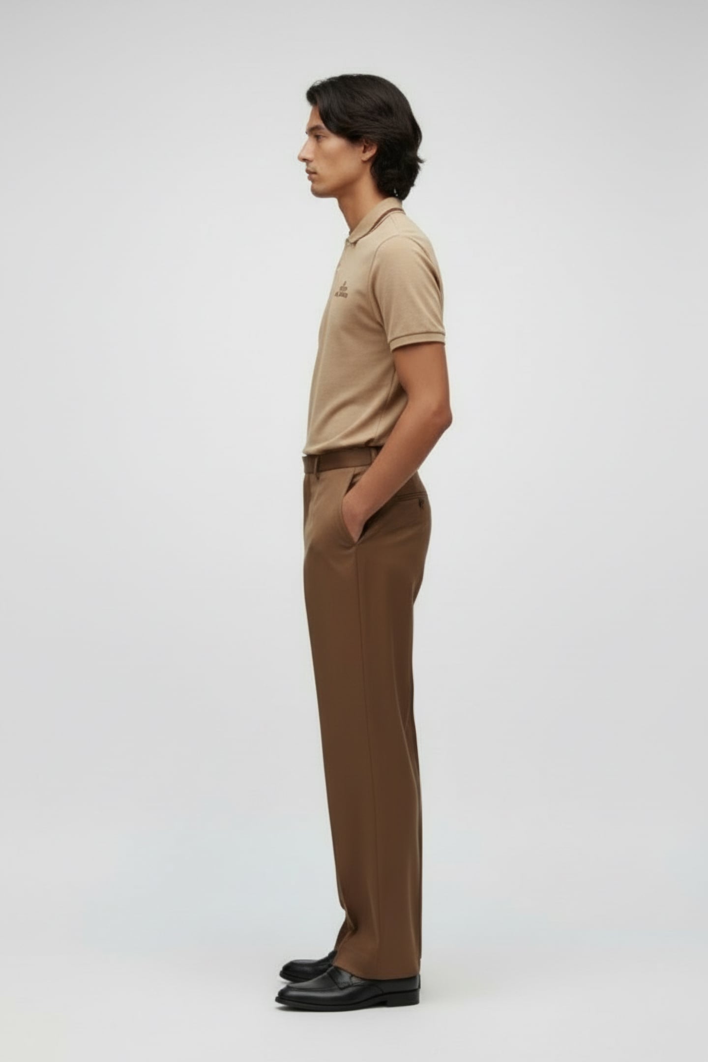 PIQUE SS POLO PLAZA TAUPE 3