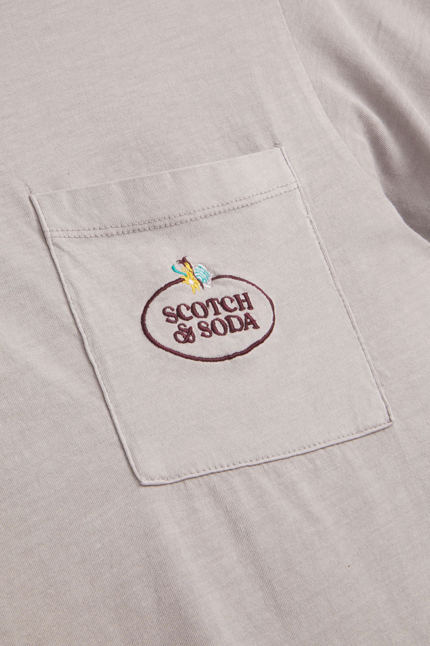GARMENT DYED SS POCKET TEE GULL 3