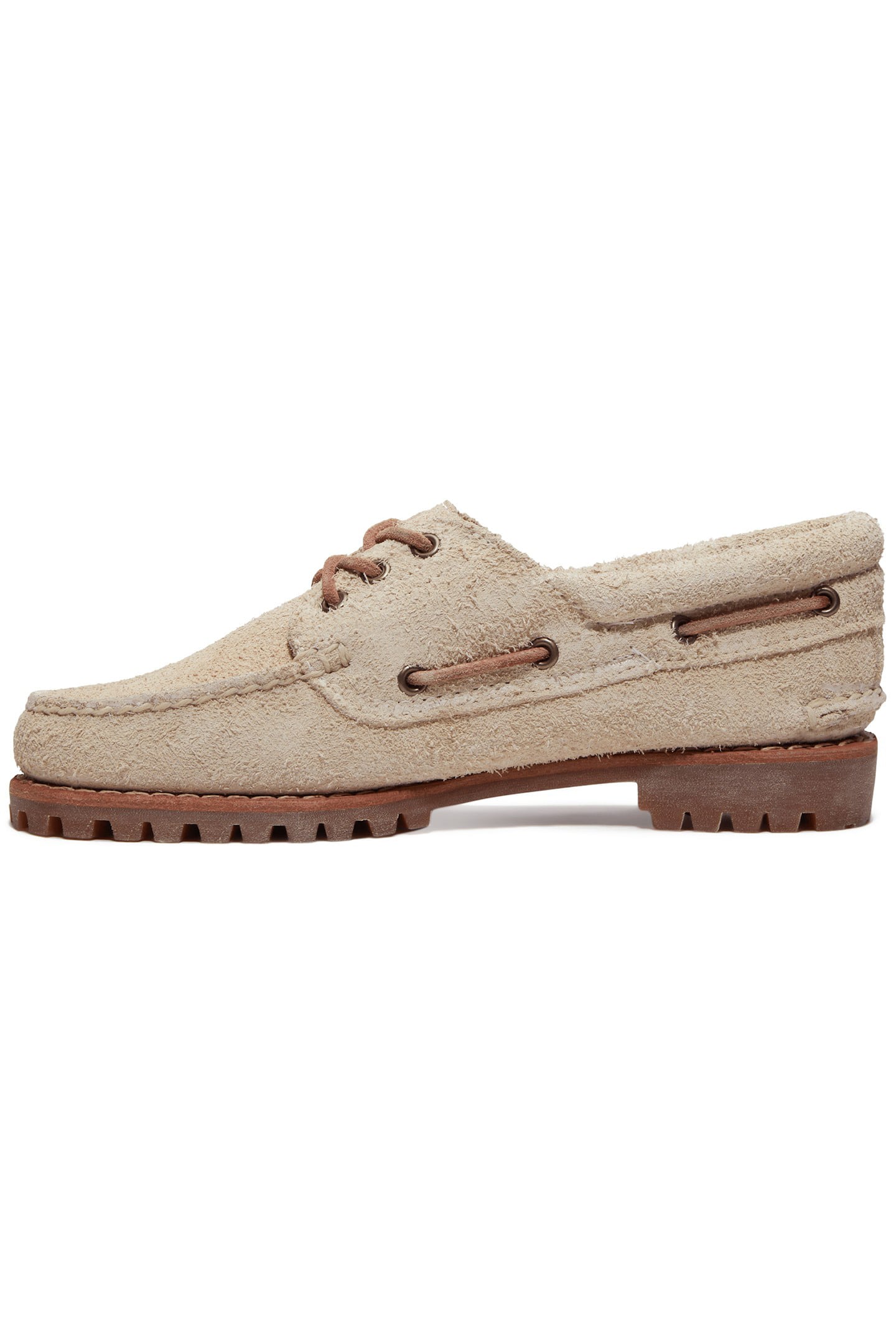 BOAT SHOE NATURAL SUEDE 2
