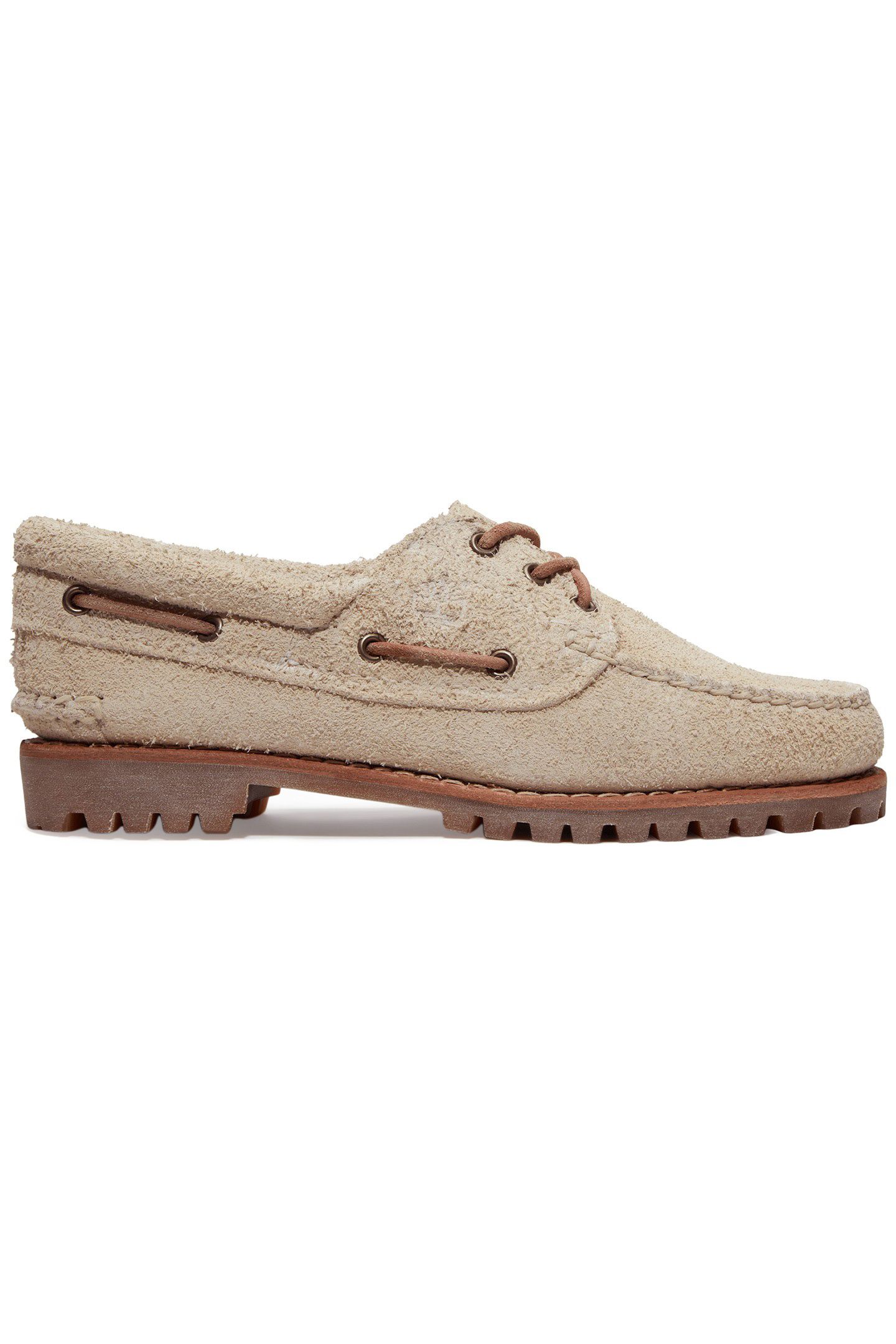 BOAT SHOE NATURAL SUEDE 1